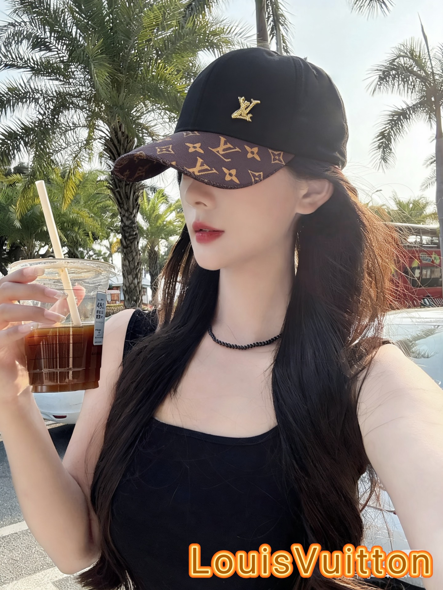 🧢路易威登棒球帽 LouisVuitton😍新款LV棒球帽，重工打造♥️高端大气，百搭款🤗男女通用！跑量