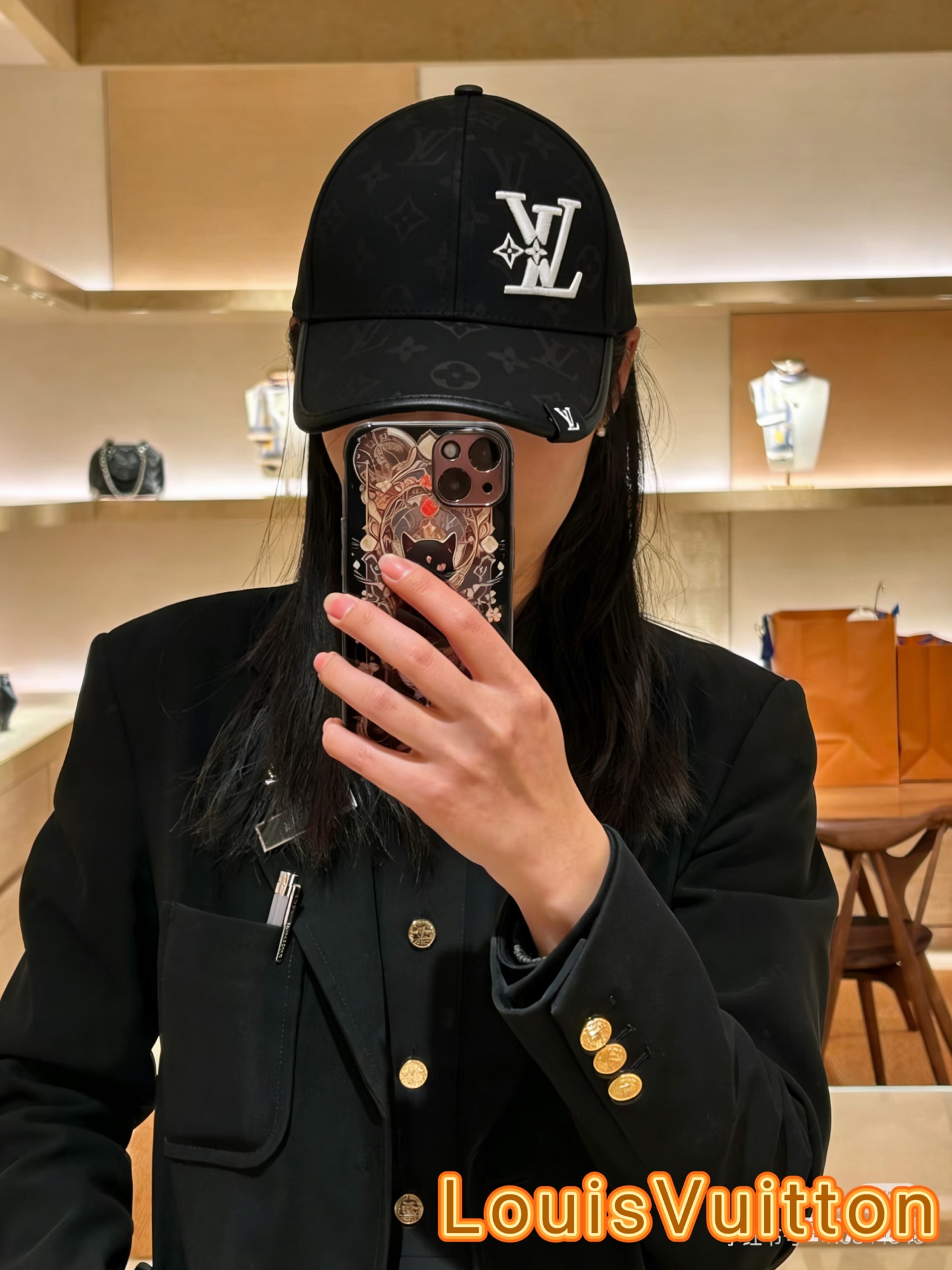 🧢路易威登棒球帽 LouisVuitton😍新款LV棒球帽，重工打造♥️高端大气，百搭款🤗男女通用！