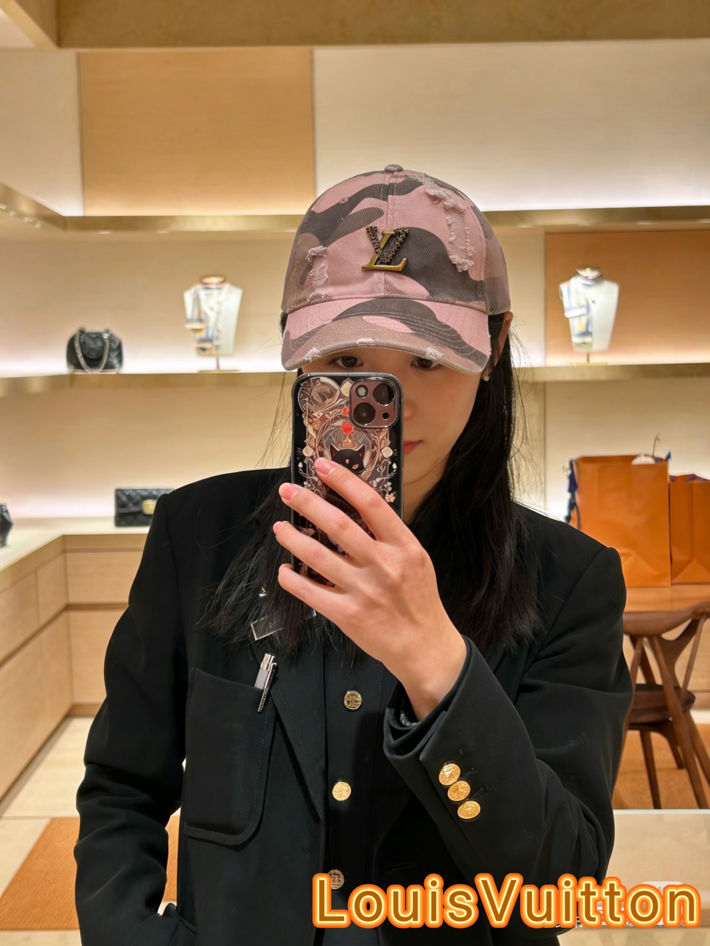🧢路易威登棒球帽 LouisVuitton😍新款LV棒球帽，重工打造♥️高端大气，百搭款🤗男女通用！跑量