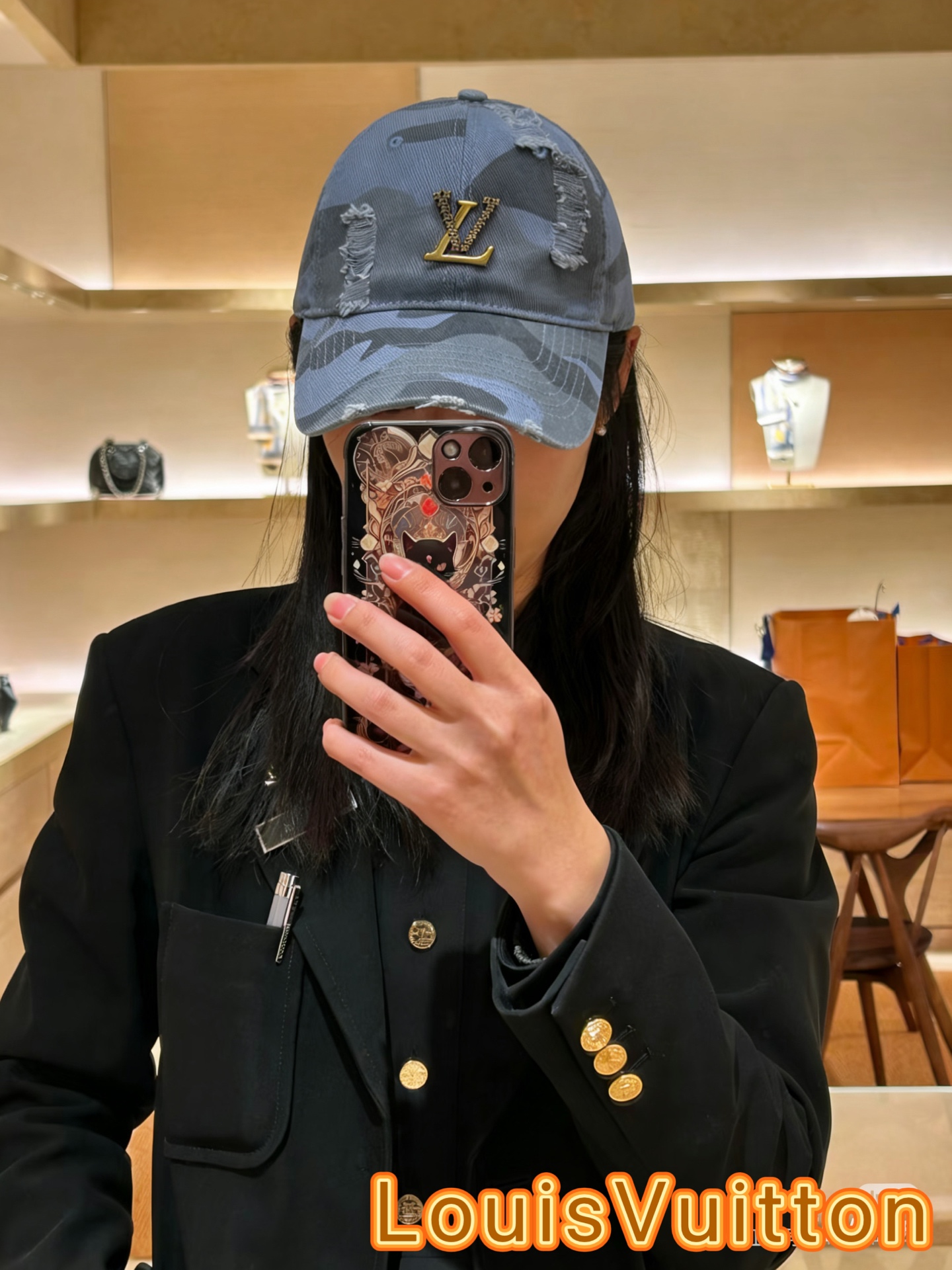🧢路易威登棒球帽 LouisVuitton😍新款LV棒球帽，重工打造♥️高端大气，百搭款🤗男女通用！跑量