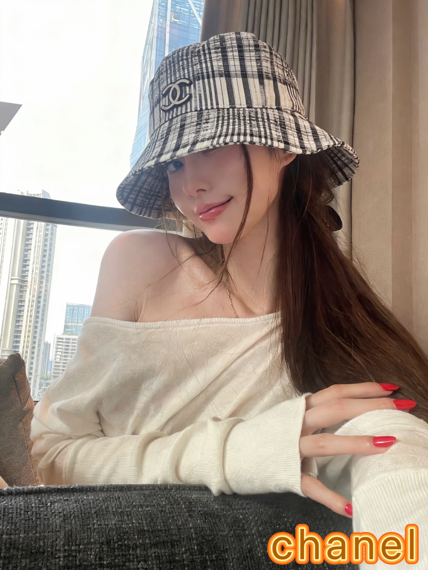 香奈儿CHANEL 新品高定渔夫帽，小香logo经典简约，时尚休闲设计 跑量新品