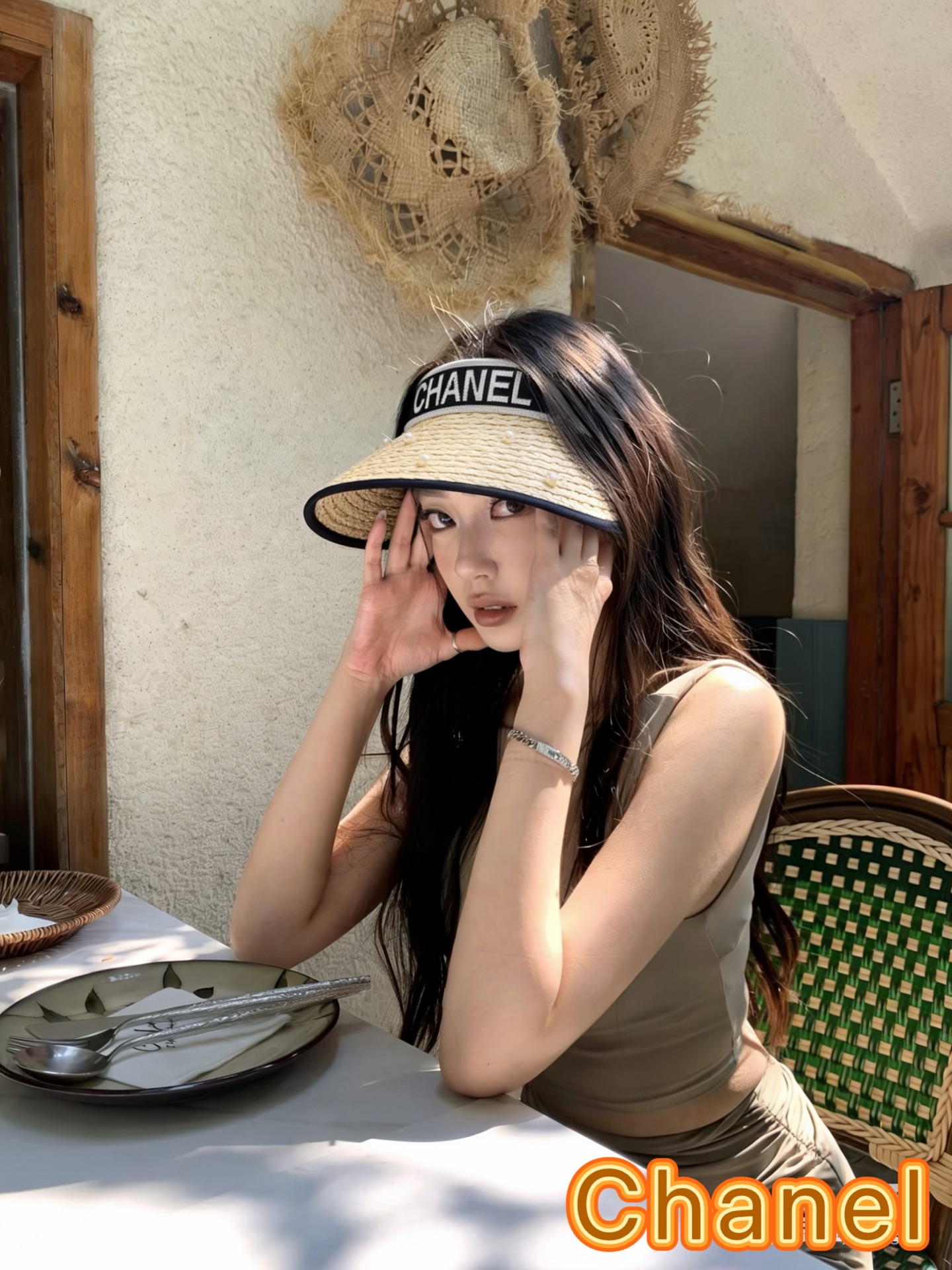 【CHA香奈儿】2026新款独家款小香遮阳帽空顶帽，🔆遮阳百搭～休闲出街神器 巨防嗮！太爱了💕。