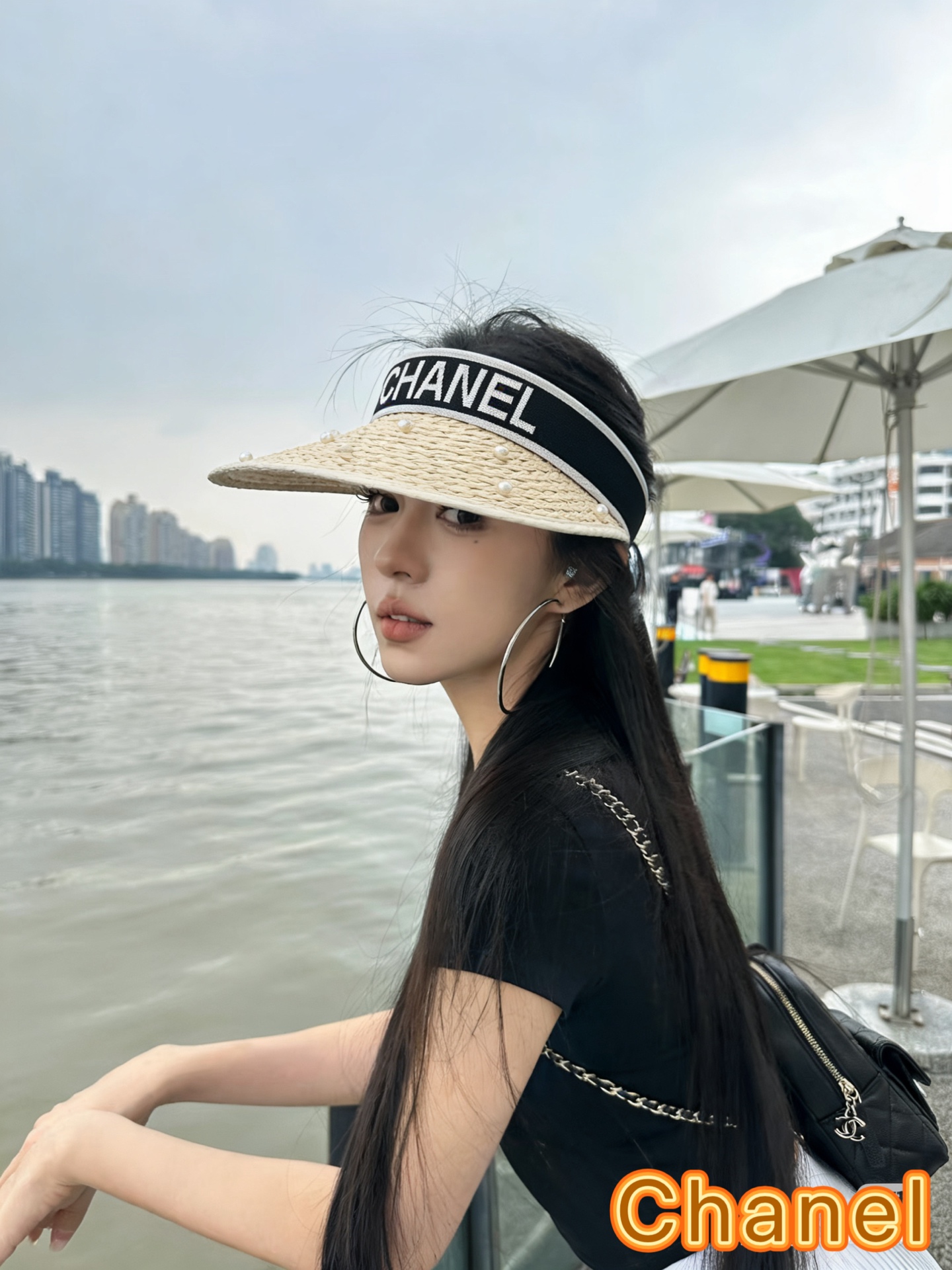 【CHA香奈儿】2026新款独家款小香遮阳帽空顶帽，🔆遮阳百搭～休闲出街神器 巨防嗮！太爱了💕