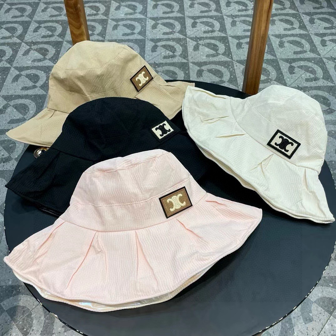 。CELINE塞琳春夏走秀爆款渔夫帽原版定制，简约时尚，搭配同色T恤简直不要太好看头围:56-58cm均