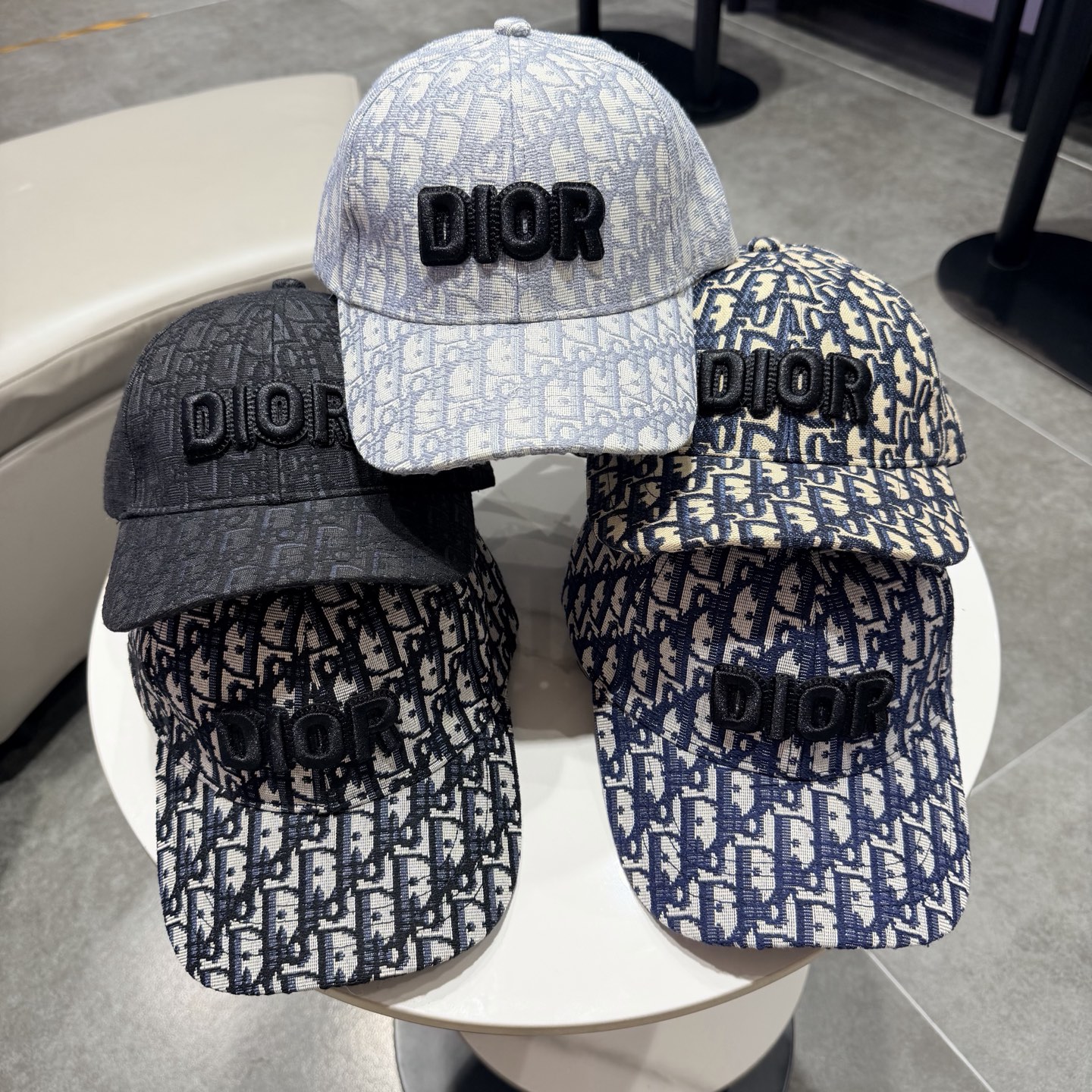 DIOR迪奥 刺绣官网同步新款发布 老花D家棒球帽🧢，水洗标超级火爆