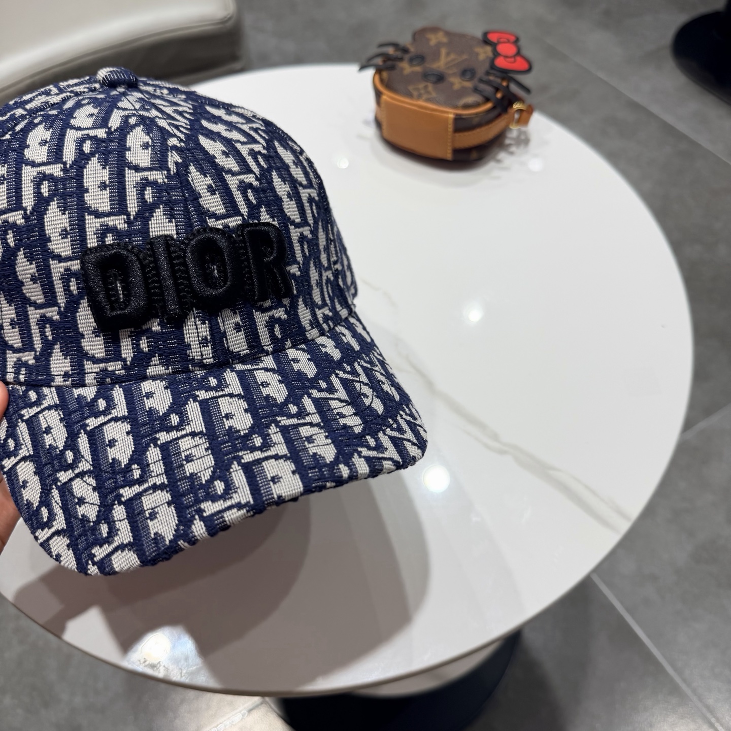 DIOR迪奥 刺绣官网同步新款发布 老花D家棒球帽🧢，水洗标超级火爆