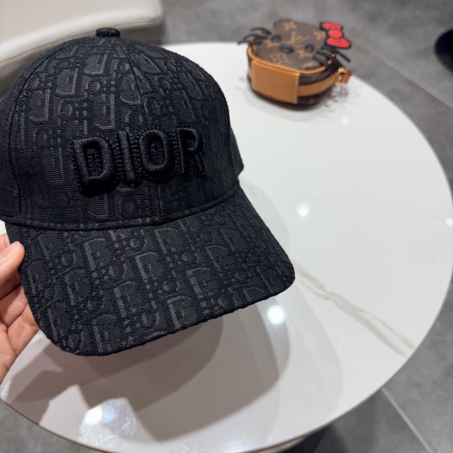 DIOR迪奥 刺绣官网同步新款发布 老花D家棒球帽🧢，水洗标超级火爆