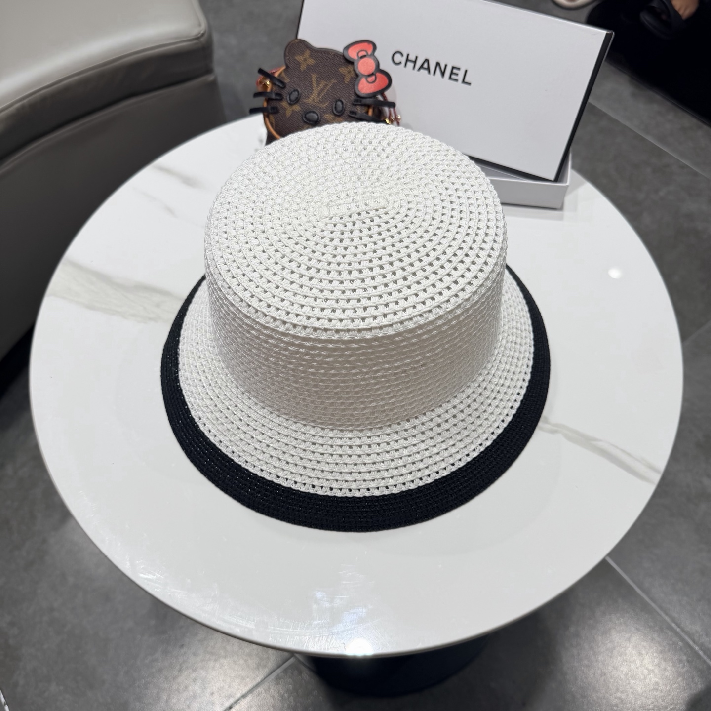 CHANEL香奈儿2026新款水桶盆帽草帽  夏天海边首选～新款材质编织而成～质感满分💯