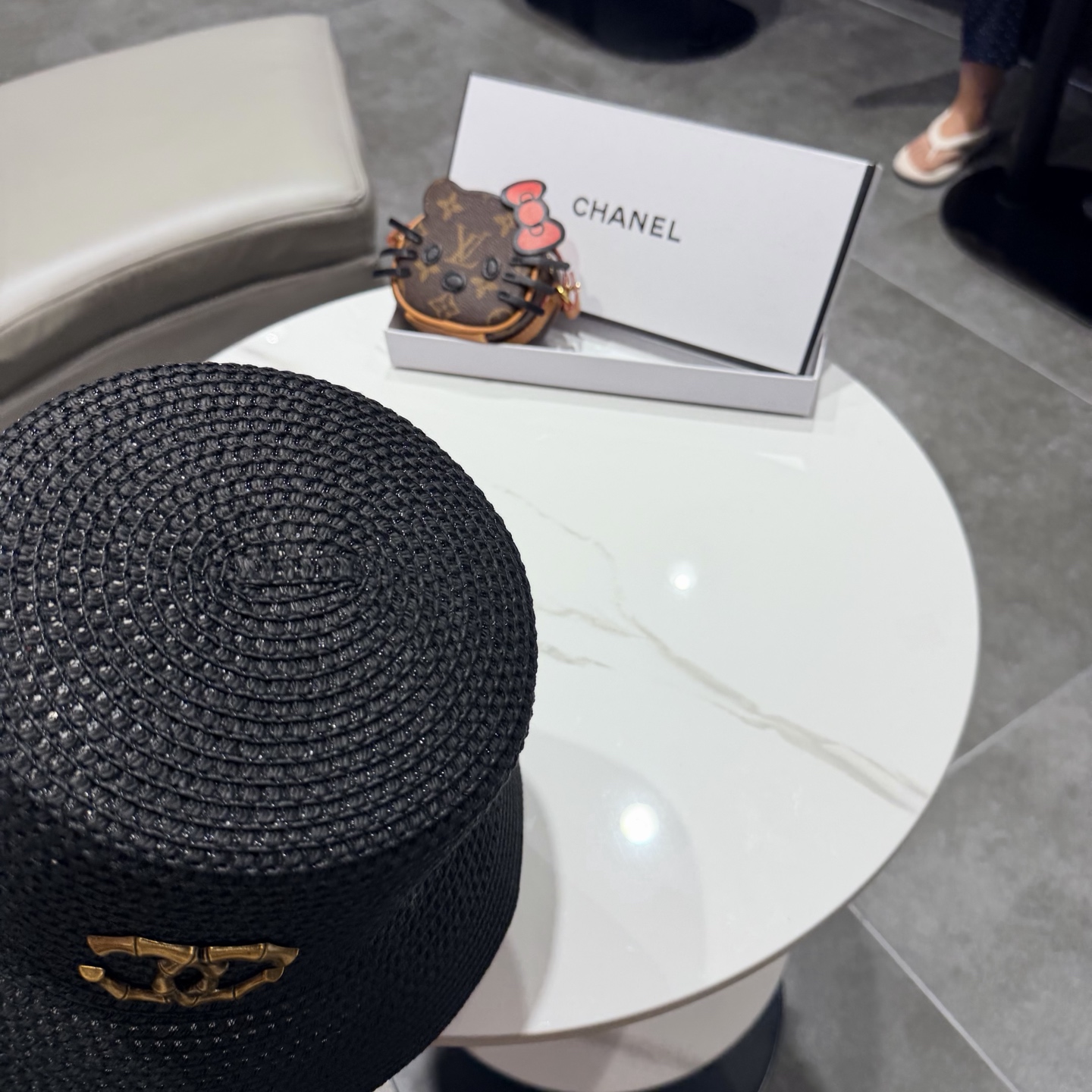 CHANEL香奈儿2026新款水桶盆帽草帽  夏天海边首选～新款材质编织而成～质感满分💯