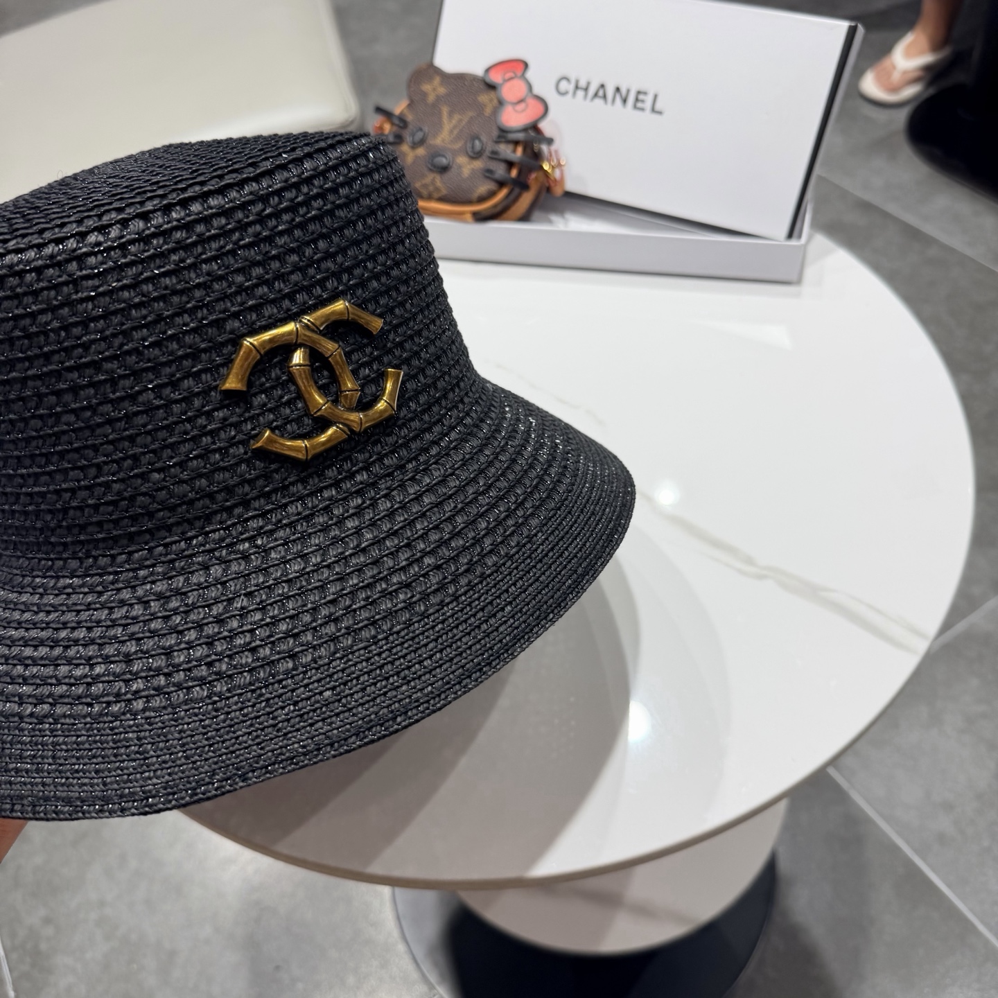 CHANEL香奈儿2026新款水桶盆帽草帽  夏天海边首选～新款材质编织而成～质感满分💯