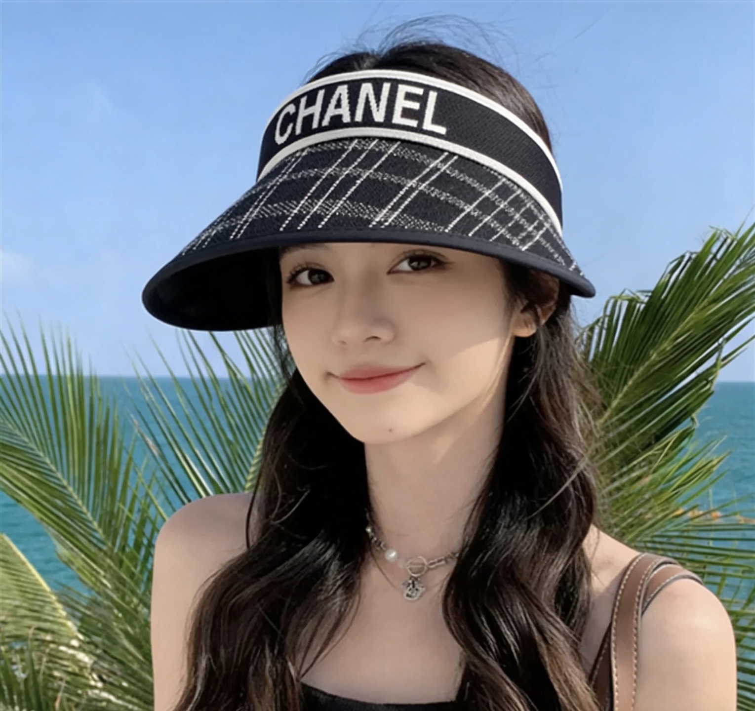 【CHA NEL香奈儿】2026新款独家款小香遮阳帽空顶帽，🔆遮阳百搭～休闲出街神器 巨防嗮！太爱了💕