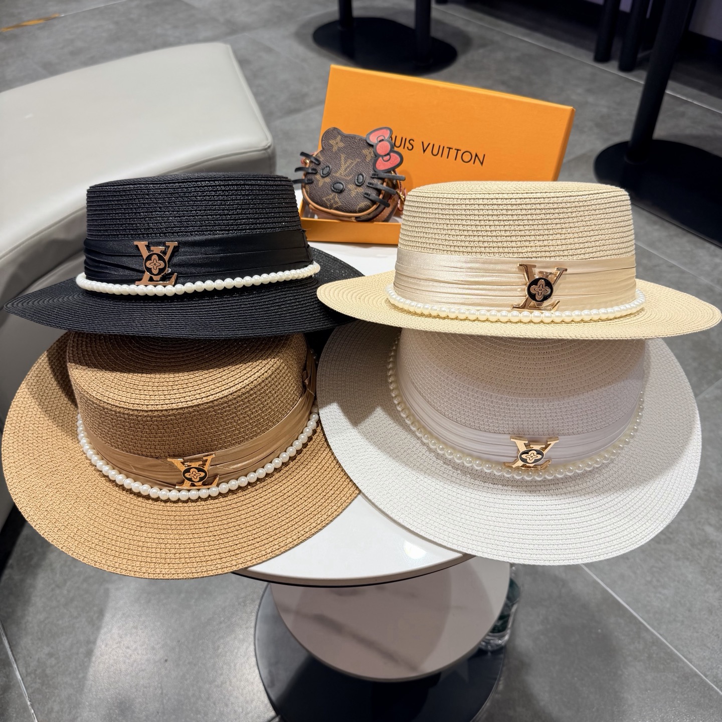 lv新款平顶草帽 头围57cm