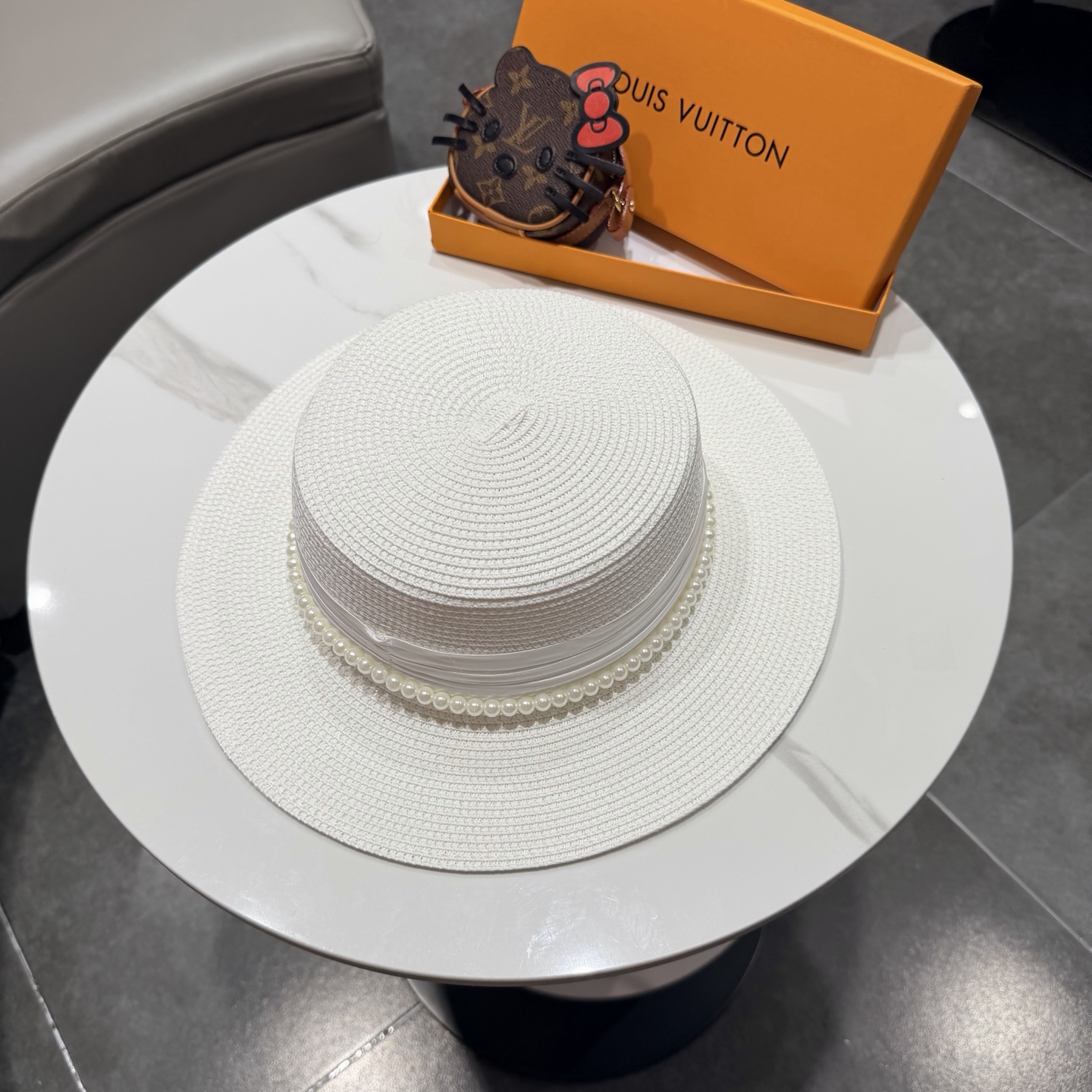 lv新款平顶草帽 头围57cm