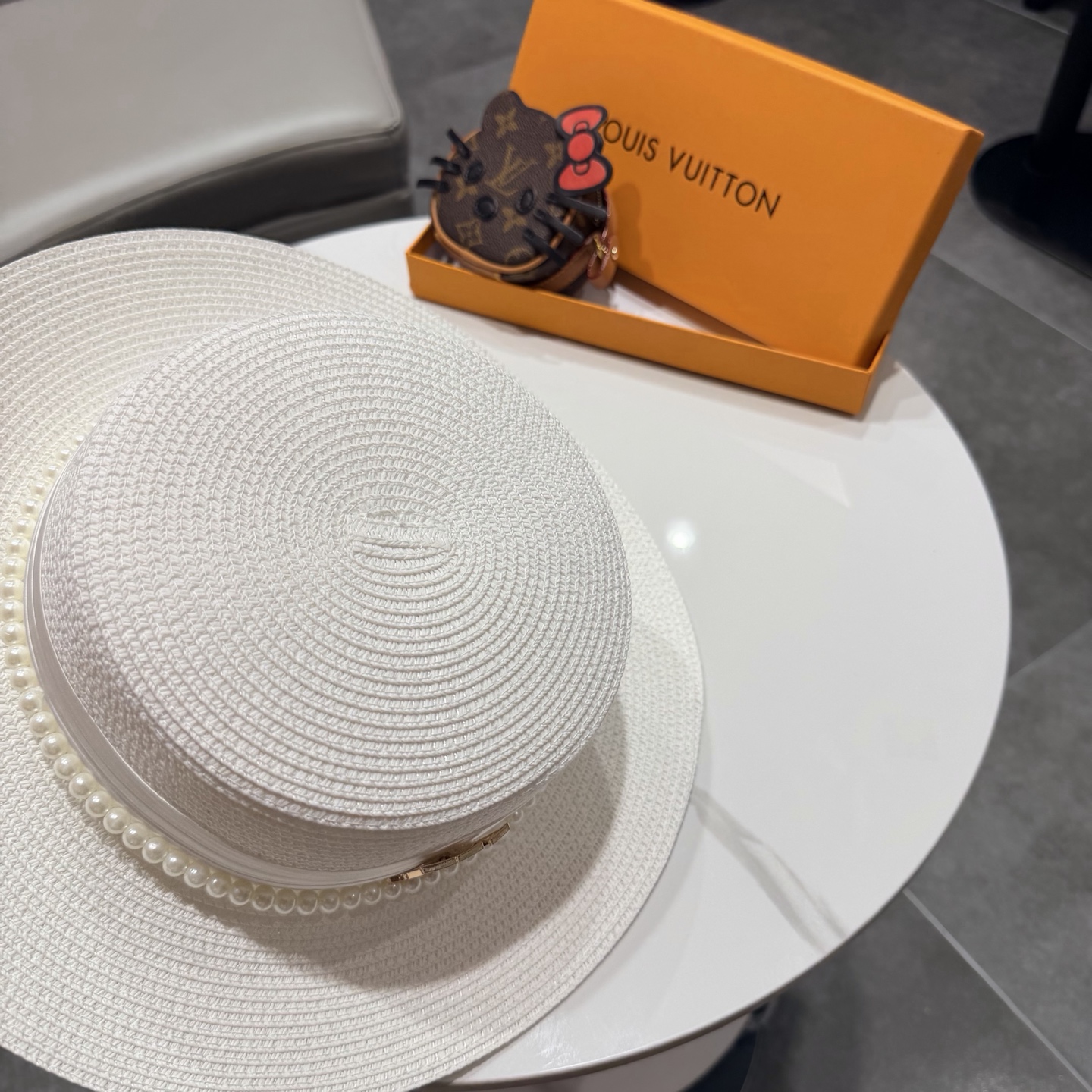 lv新款平顶草帽 头围57cm