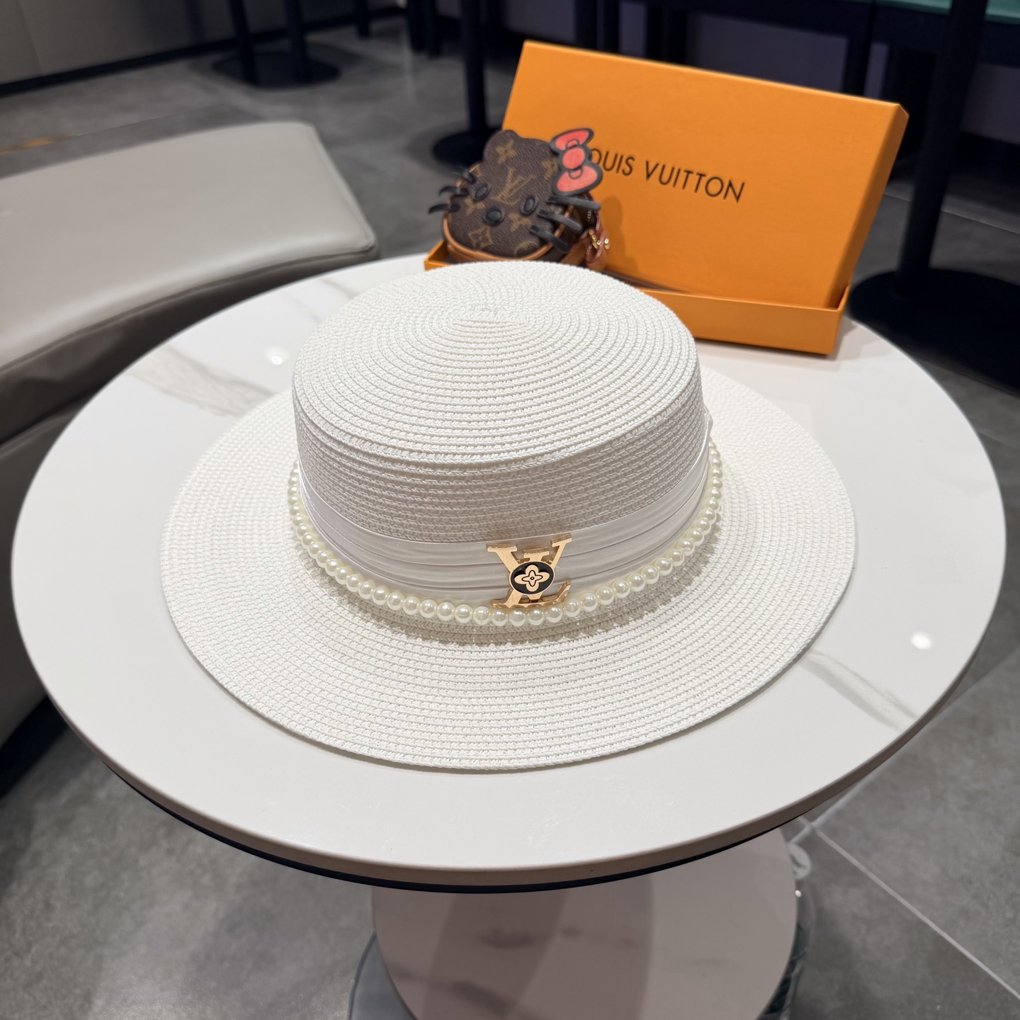lv新款平顶草帽 头围57cm
