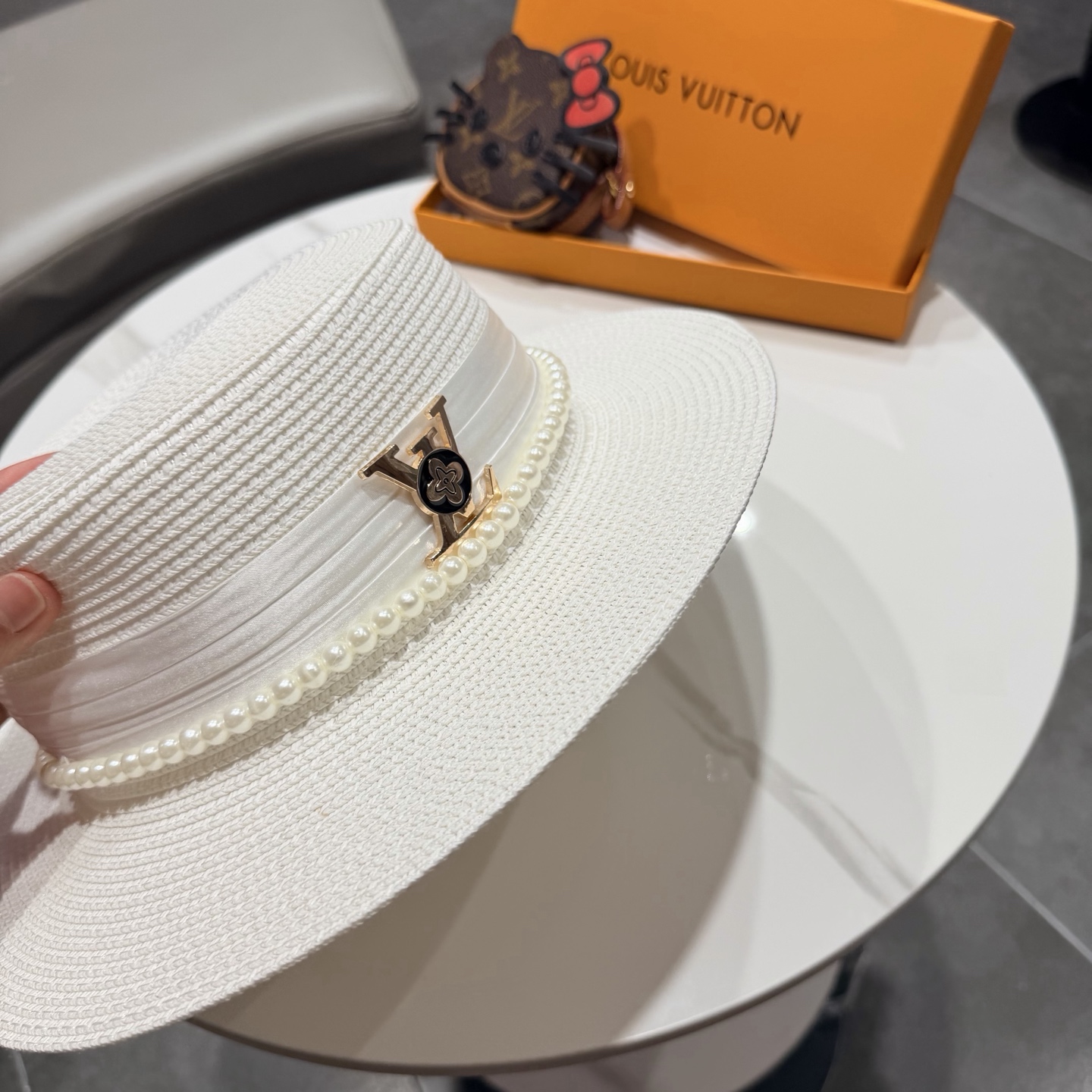 lv新款平顶草帽 头围57cm