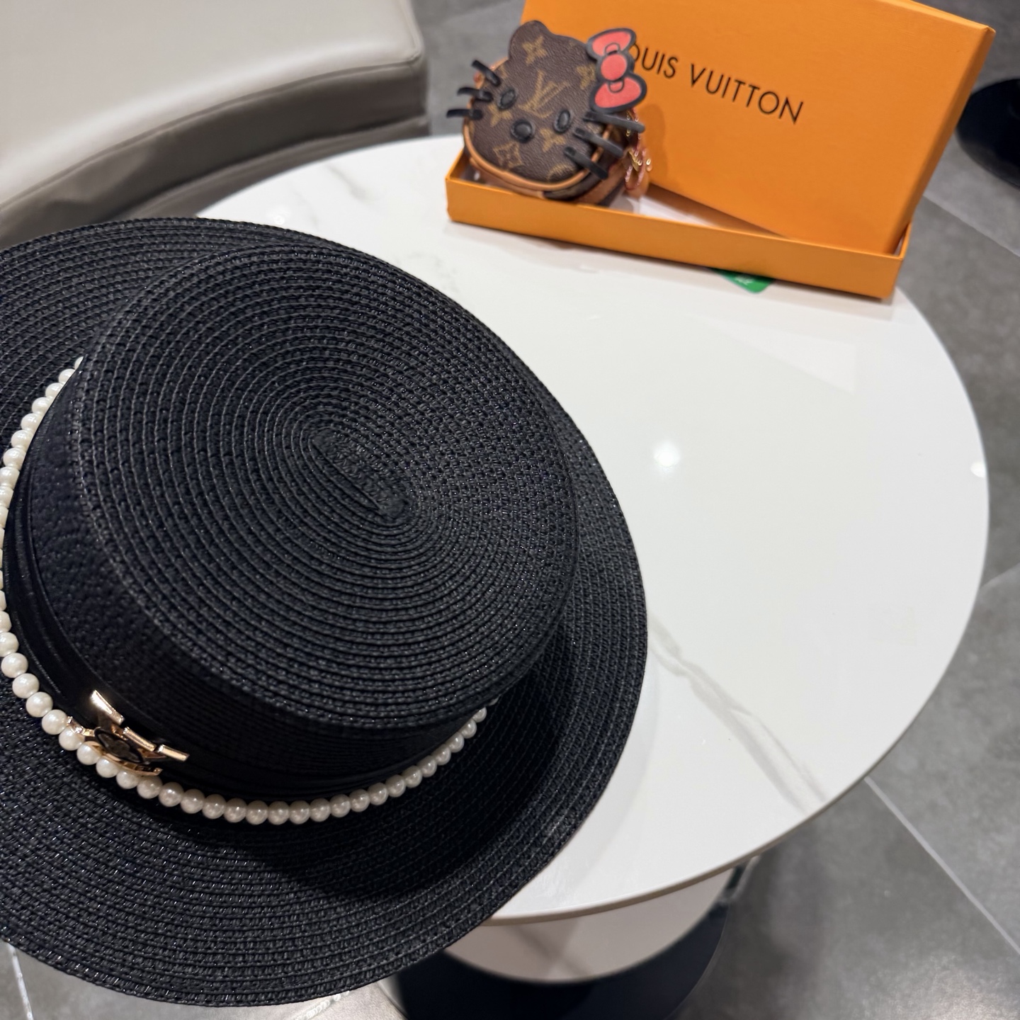 lv新款平顶草帽 头围57cm