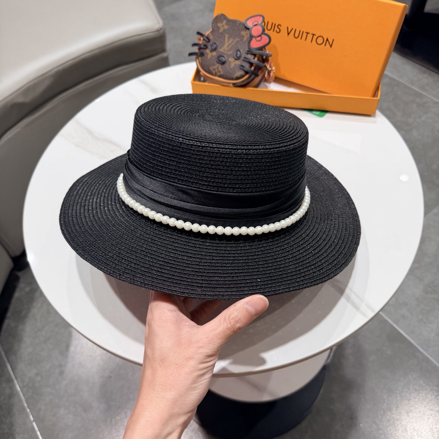 lv新款平顶草帽 头围57cm