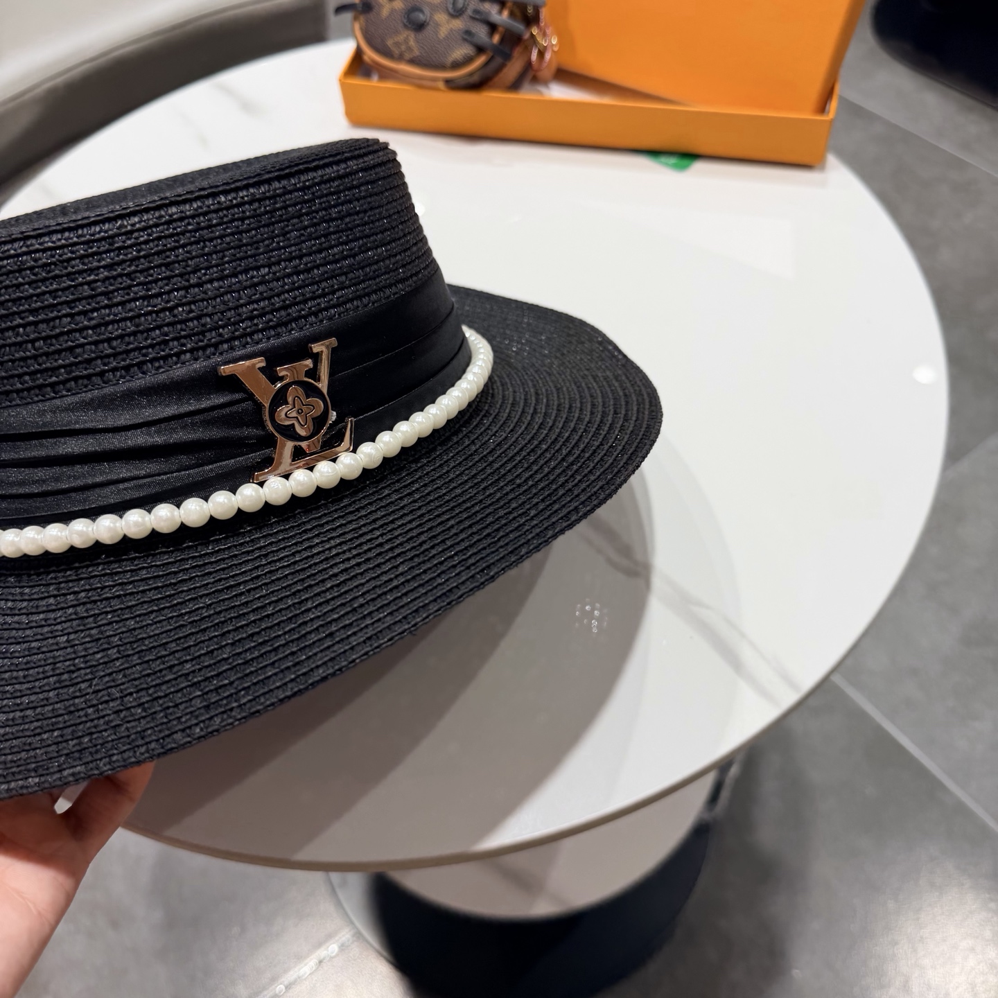 lv新款平顶草帽 头围57cm