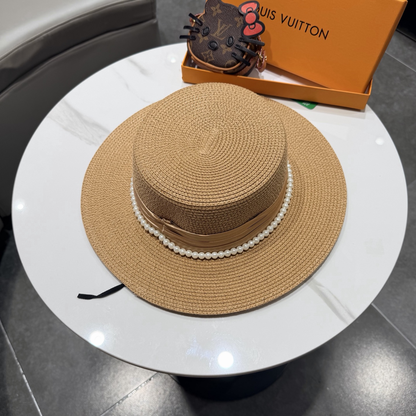 lv新款平顶草帽 头围57cm