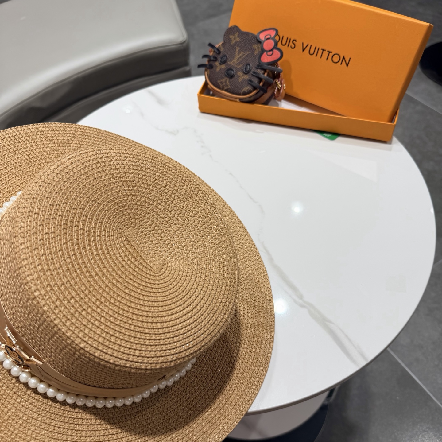 lv新款平顶草帽 头围57cm