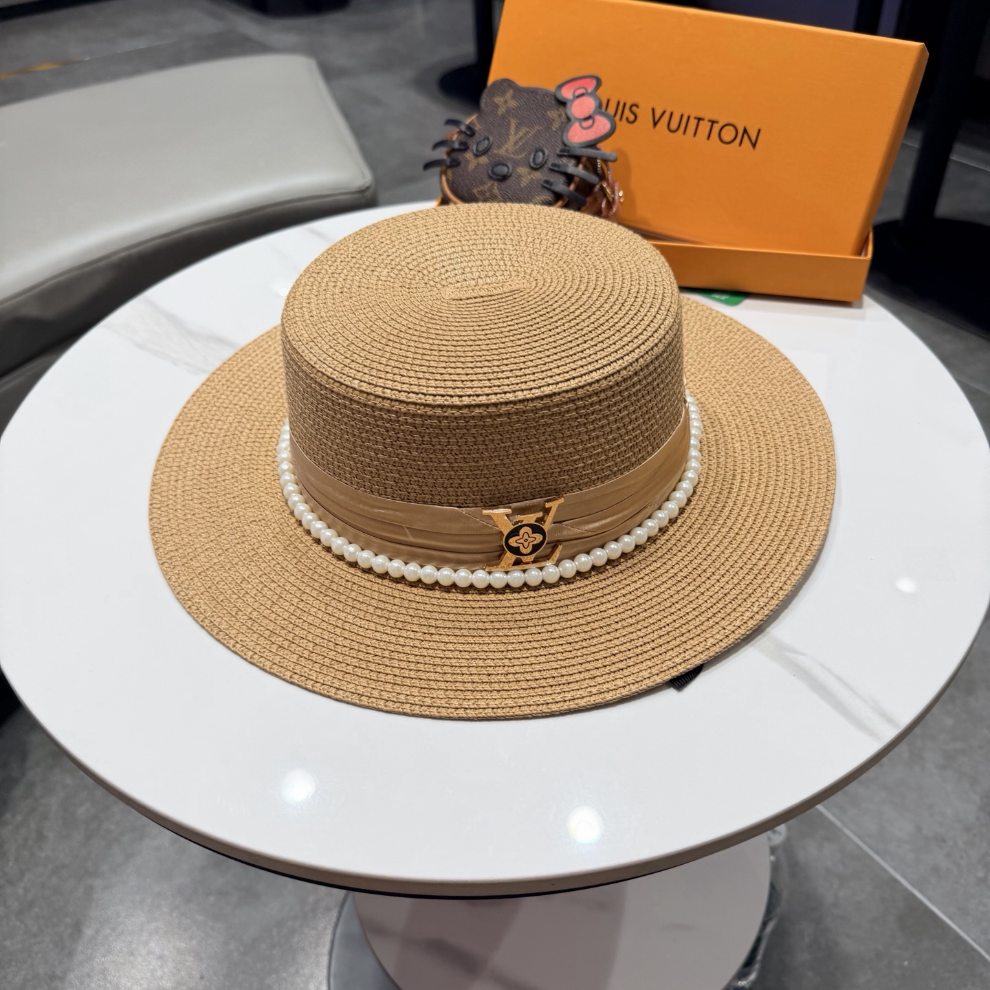 lv新款平顶草帽 头围57cm