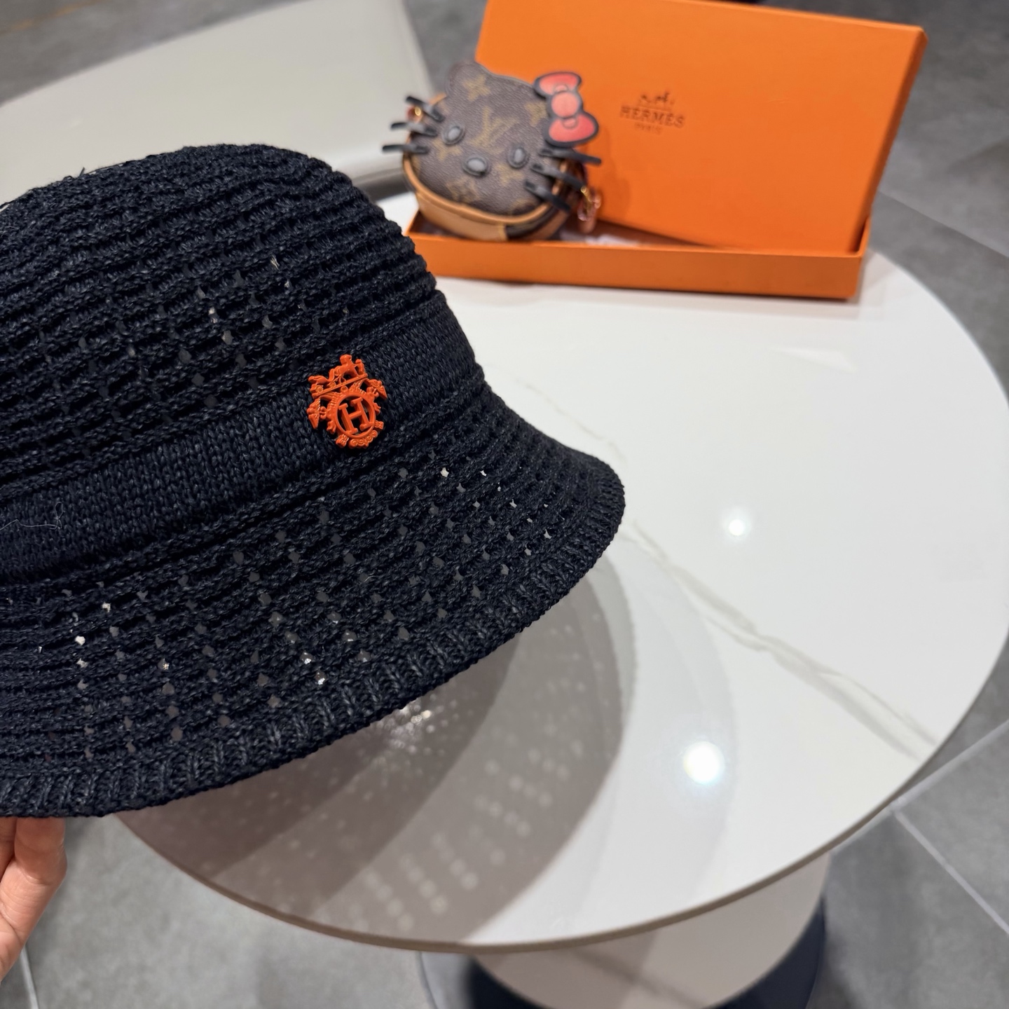 爱马仕春夏新品爆款针织渔夫帽‼️‼️高版本定制百搭时尚