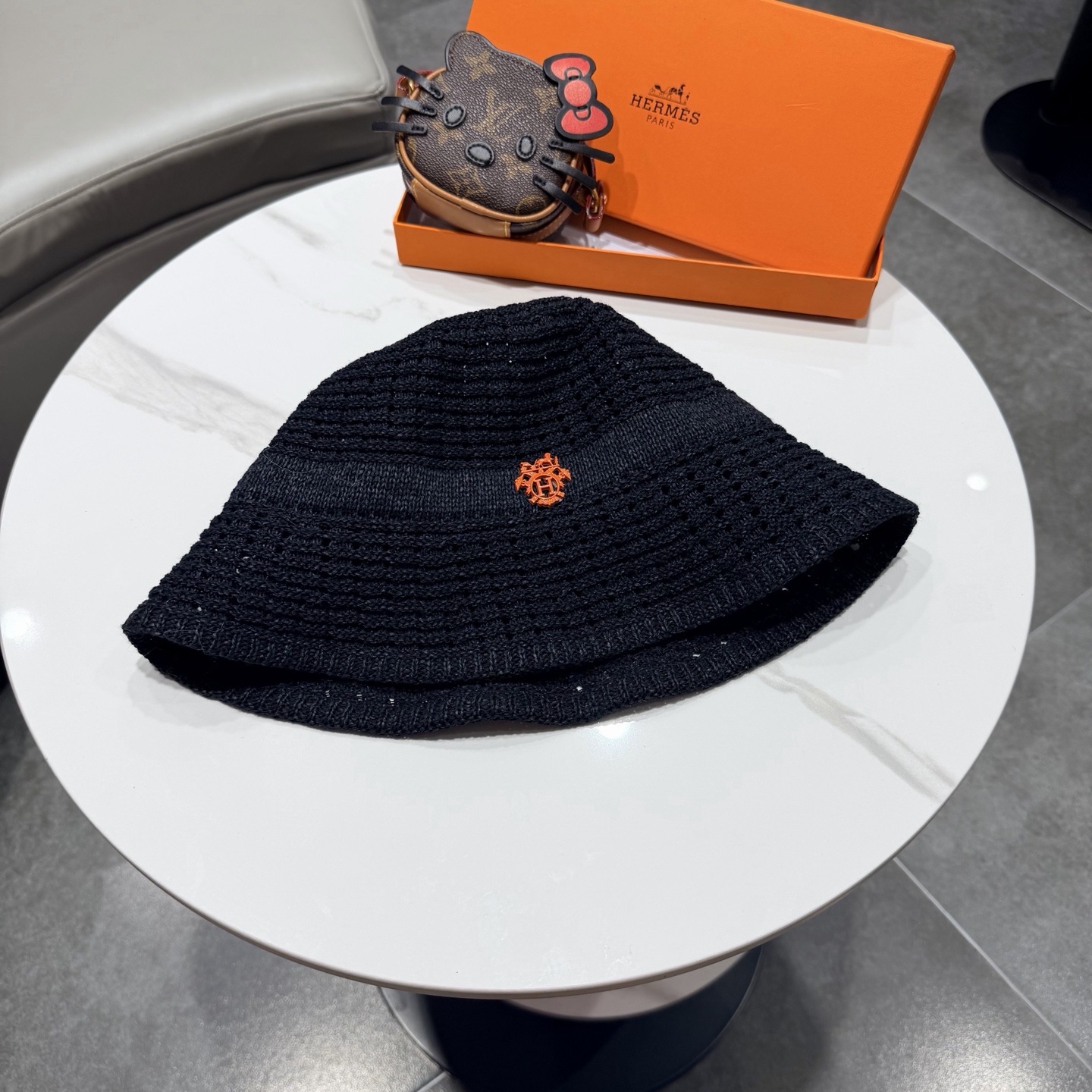 爱马仕春夏新品爆款针织渔夫帽‼️‼️高版本定制百搭时尚