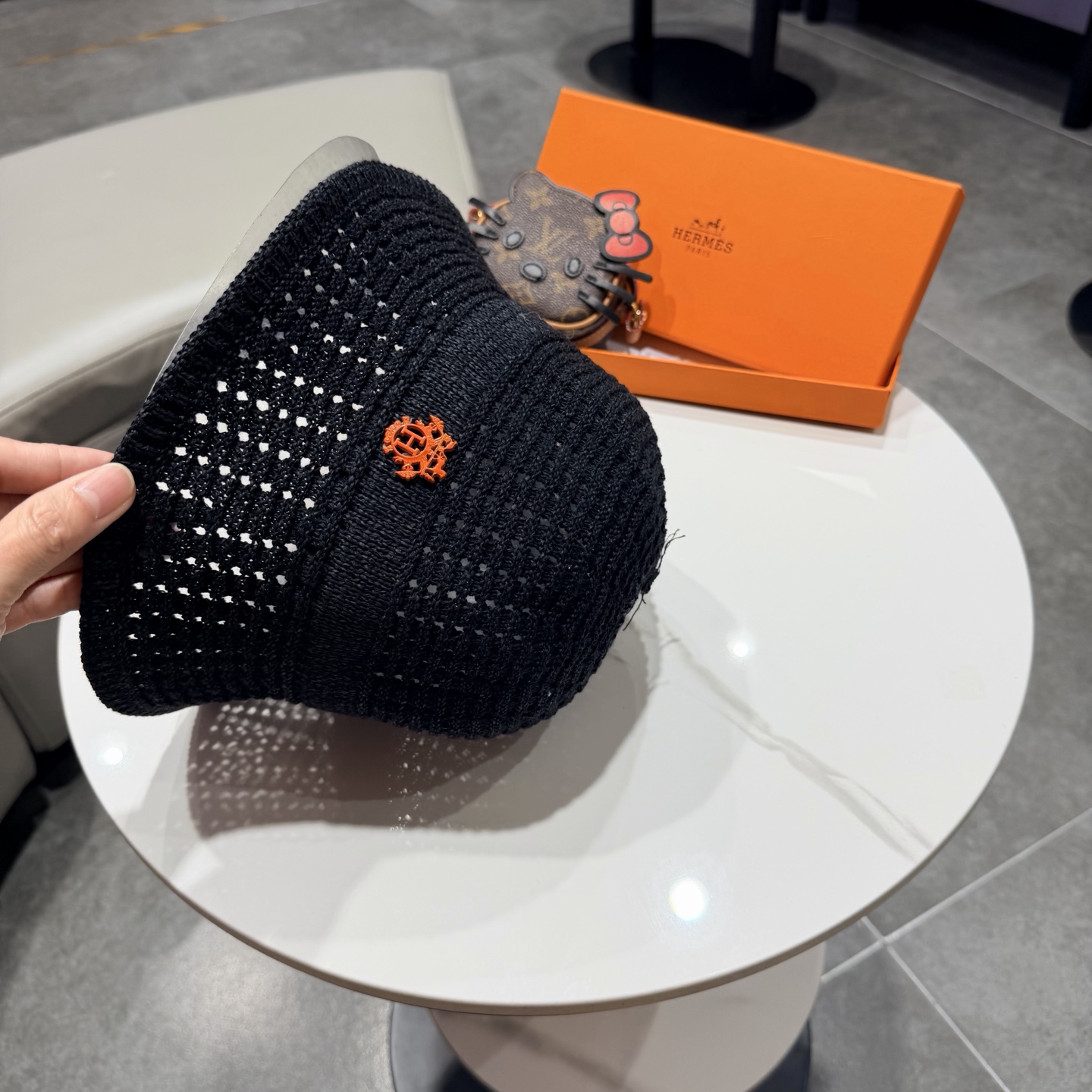 爱马仕春夏新品爆款针织渔夫帽‼️‼️高版本定制百搭时尚