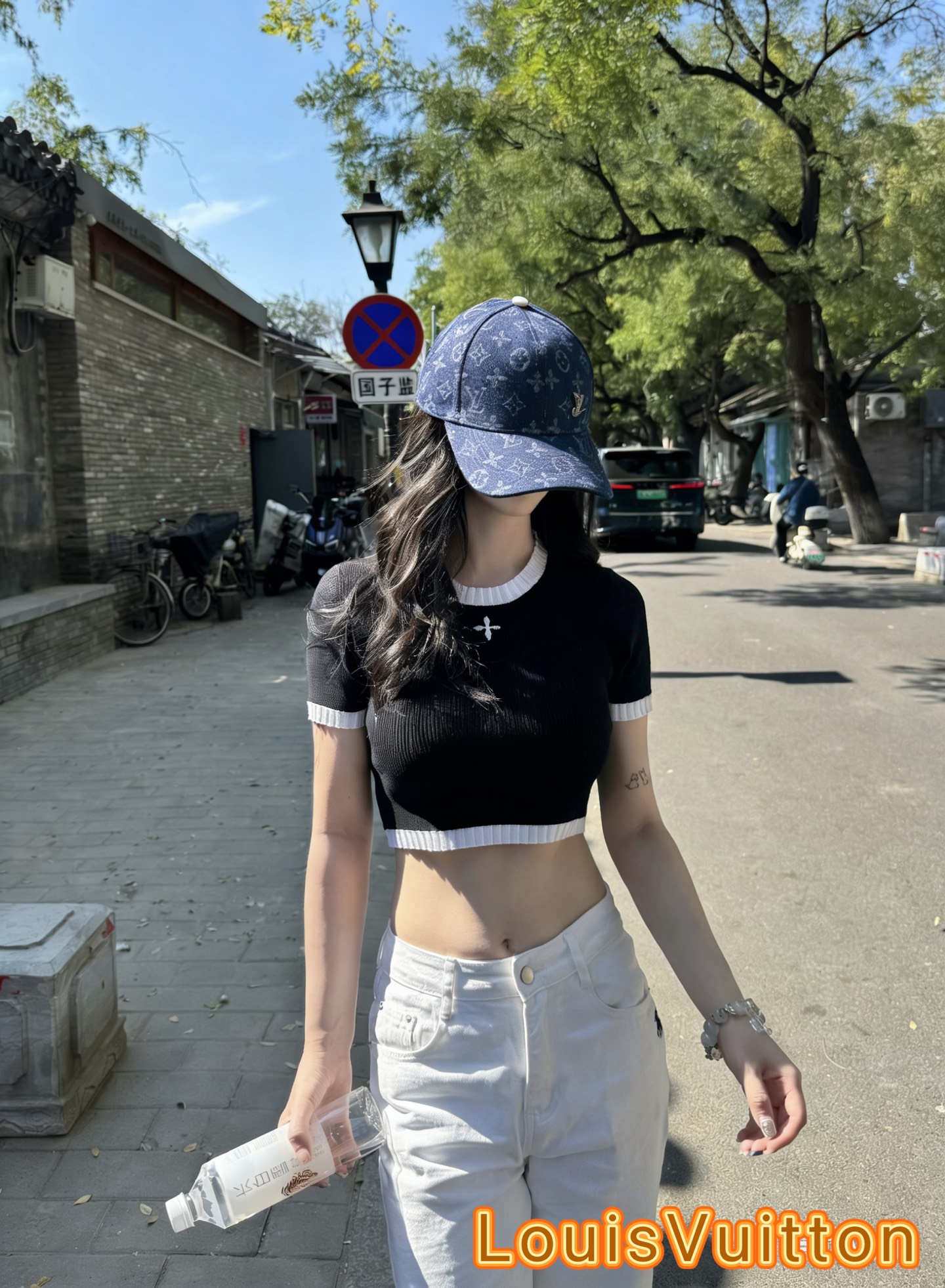 🧢路易威登lv棒球帽 牛仔LouisVuitton😍新款重工打造♥️高端大气，百搭款🤗男女通用！
