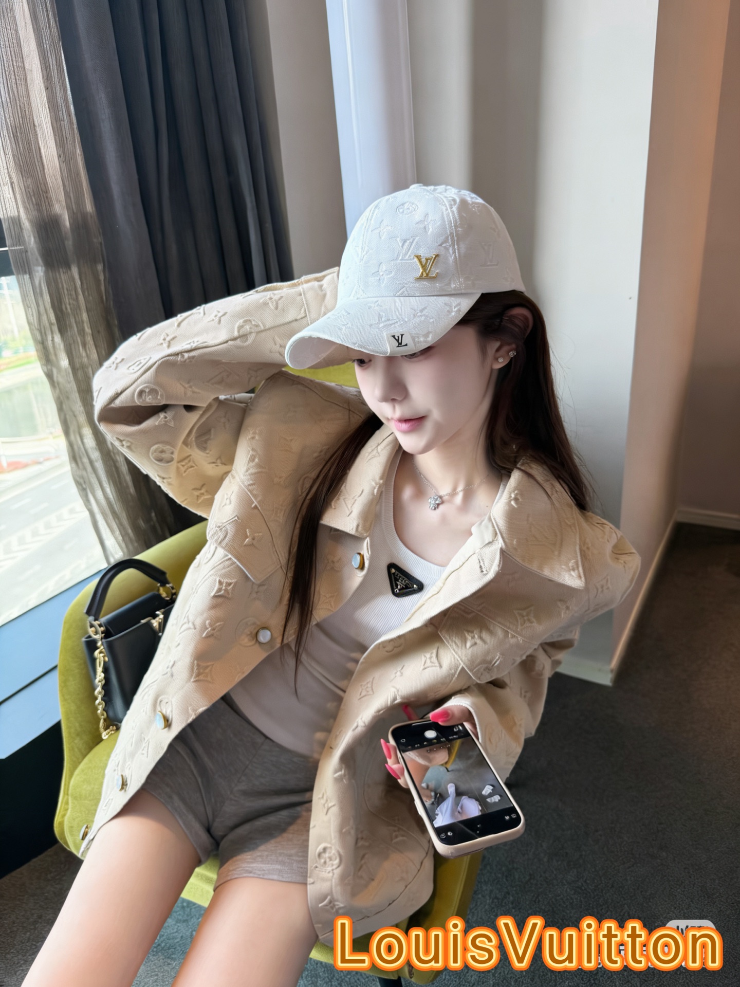 🧢路易威登lv棒球帽 LouisVuitton😍新款重工打造♥️高端大气，百搭款🤗男女通用！