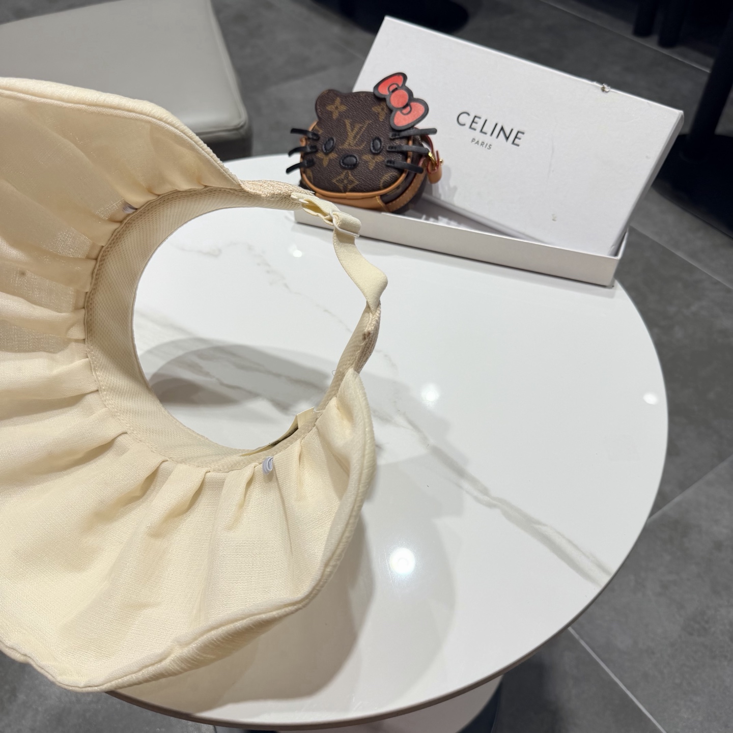 赛琳celine甜美珍珠空顶防晒帽女夏天大檐遮阳贝壳帽海边度假防紫外线渔夫帽