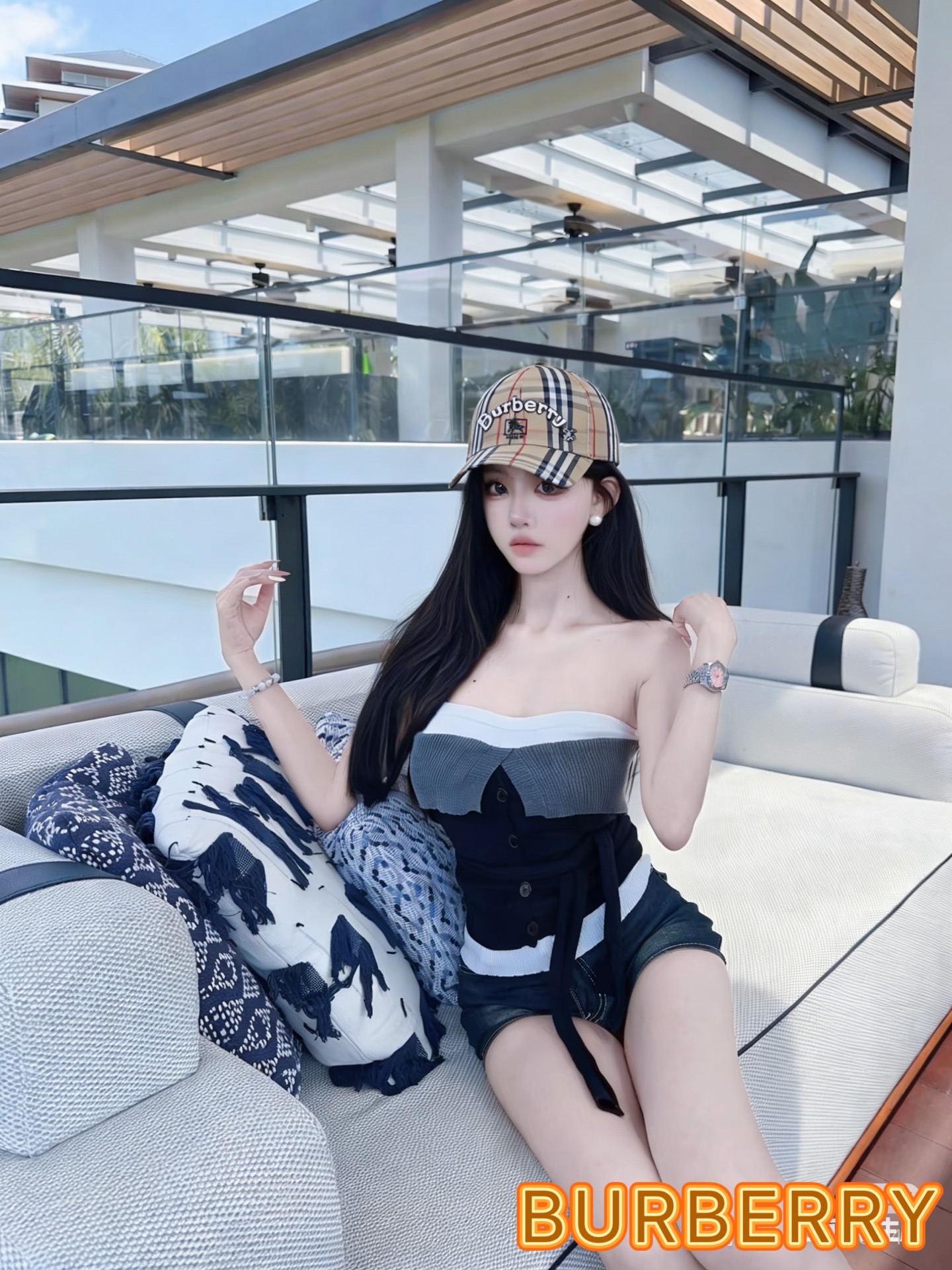 巴宝莉BURBERRY 🌸官网同步上线🎊 韩版新款英伦风定制款1:1原单品质 男女通用棒球帽 高版品质质