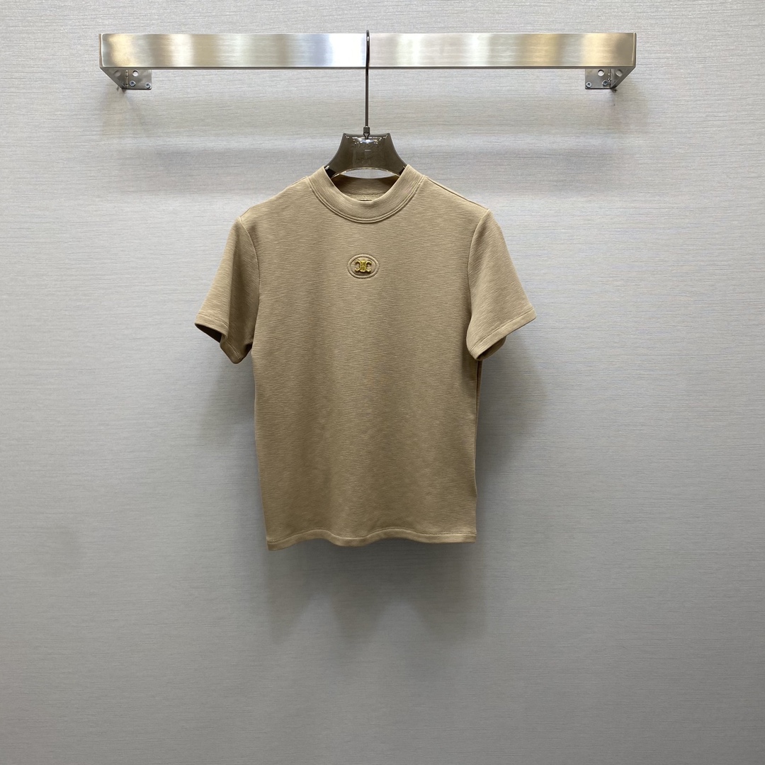 New Air-Based Tie Metal Button Short T-Shirt in 5 Colors, Sizes S-XL - 图片 6