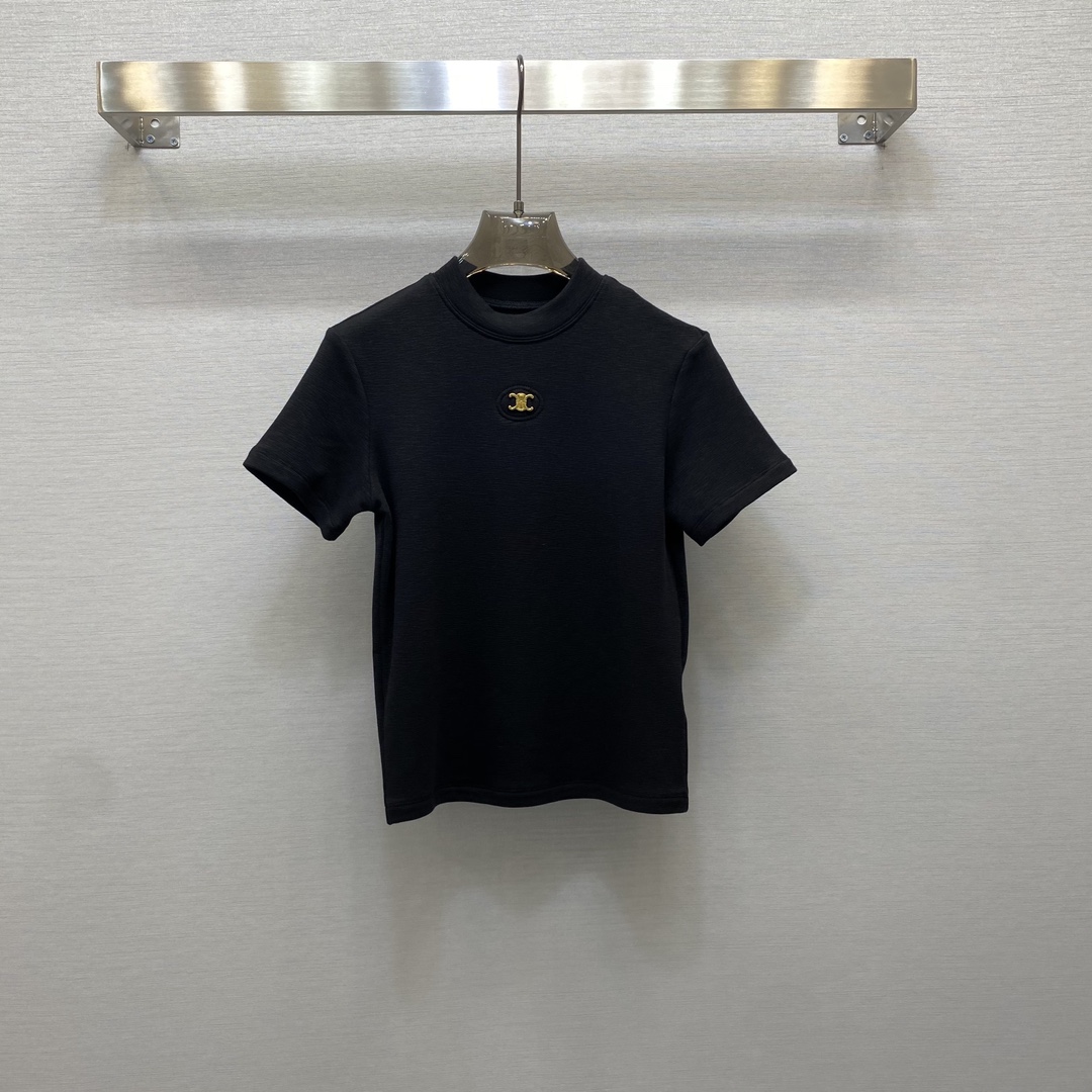 New Air-Based Tie Metal Button Short T-Shirt in 5 Colors, Sizes S-XL - 图片 7