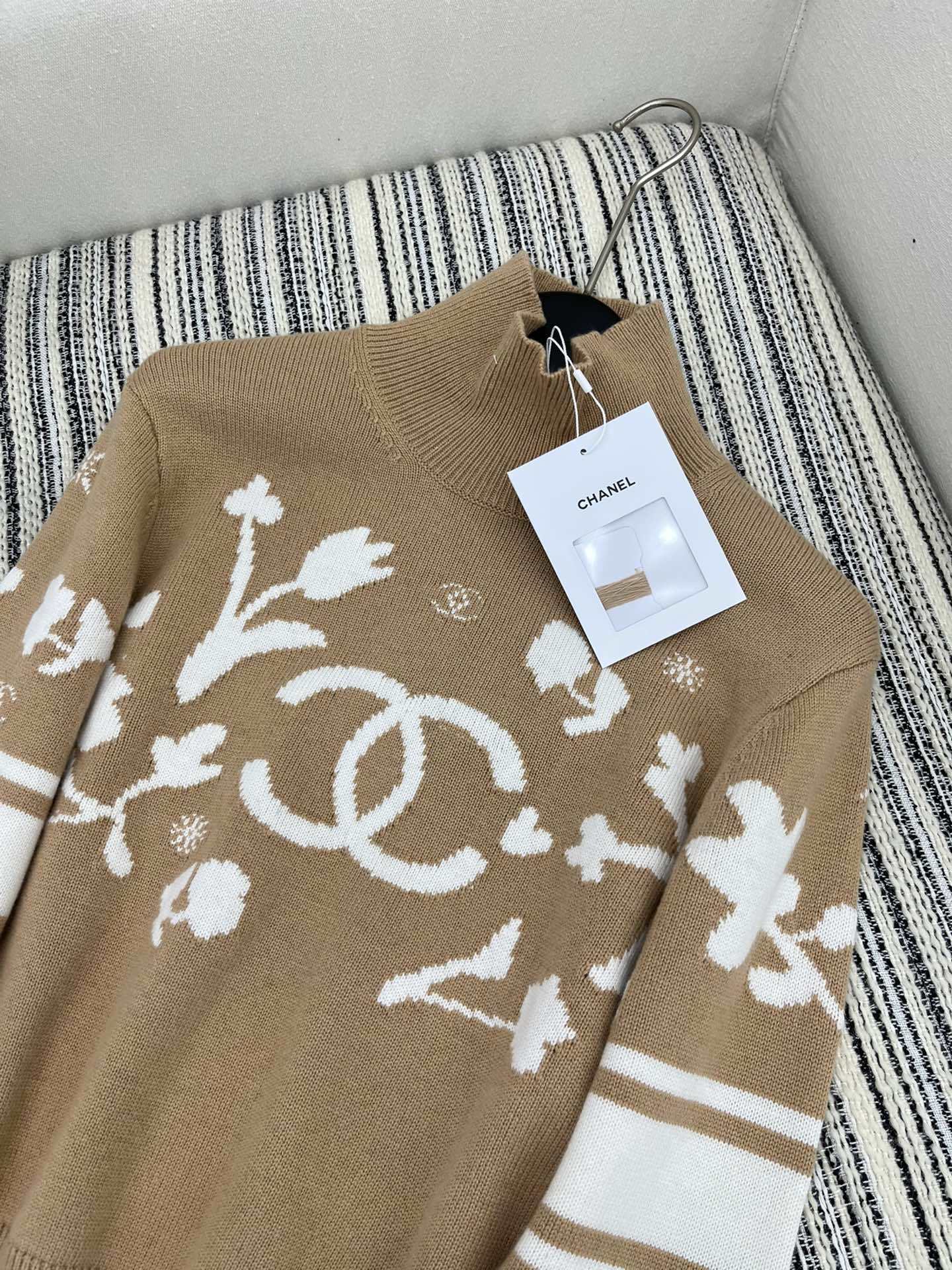 4/爆款现货原单品质Chane*24新品羊毛针织高领提花毛衣滑雪滑雪️系列定制YB进口羊毛材质质感舒适柔