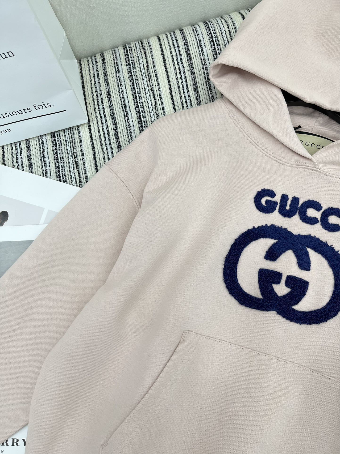 4/爆款现货原单品质Gucc*2024新品植绒卫衣卫裤定制YB原生全棉材质亲肤透气质感十足戴帽卫衣裁剪落