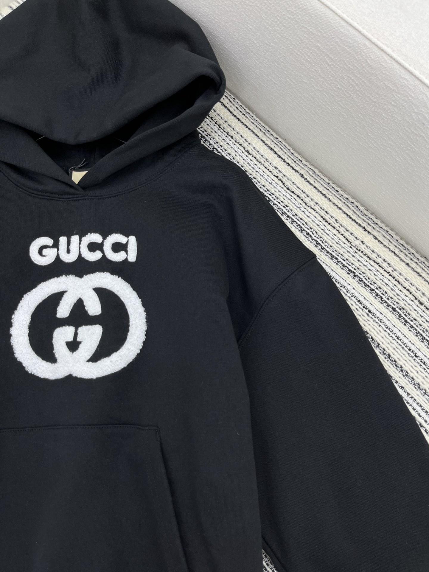 4/爆款现货原单品质Gucc*2024新品植绒卫衣卫裤定制YB原生全棉材质亲肤透气质感十足戴帽卫衣裁剪落