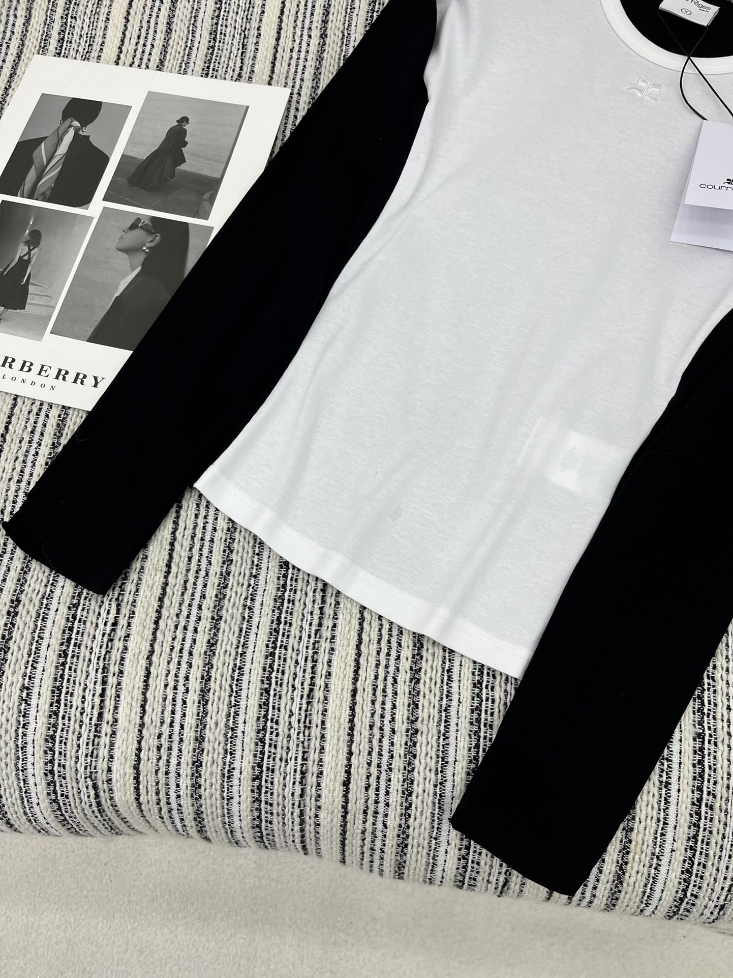 2024 New Women’s Clothes: High Quality, Customizable, Black & White, Various Sizes - 图片 4