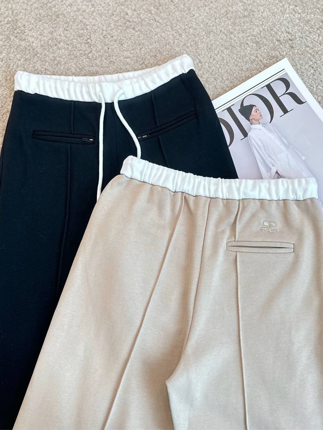 2025 Women’s Clothes: High Quality, Customized Fabrics, Classic Design, Black Tan, S M L - 图片 6