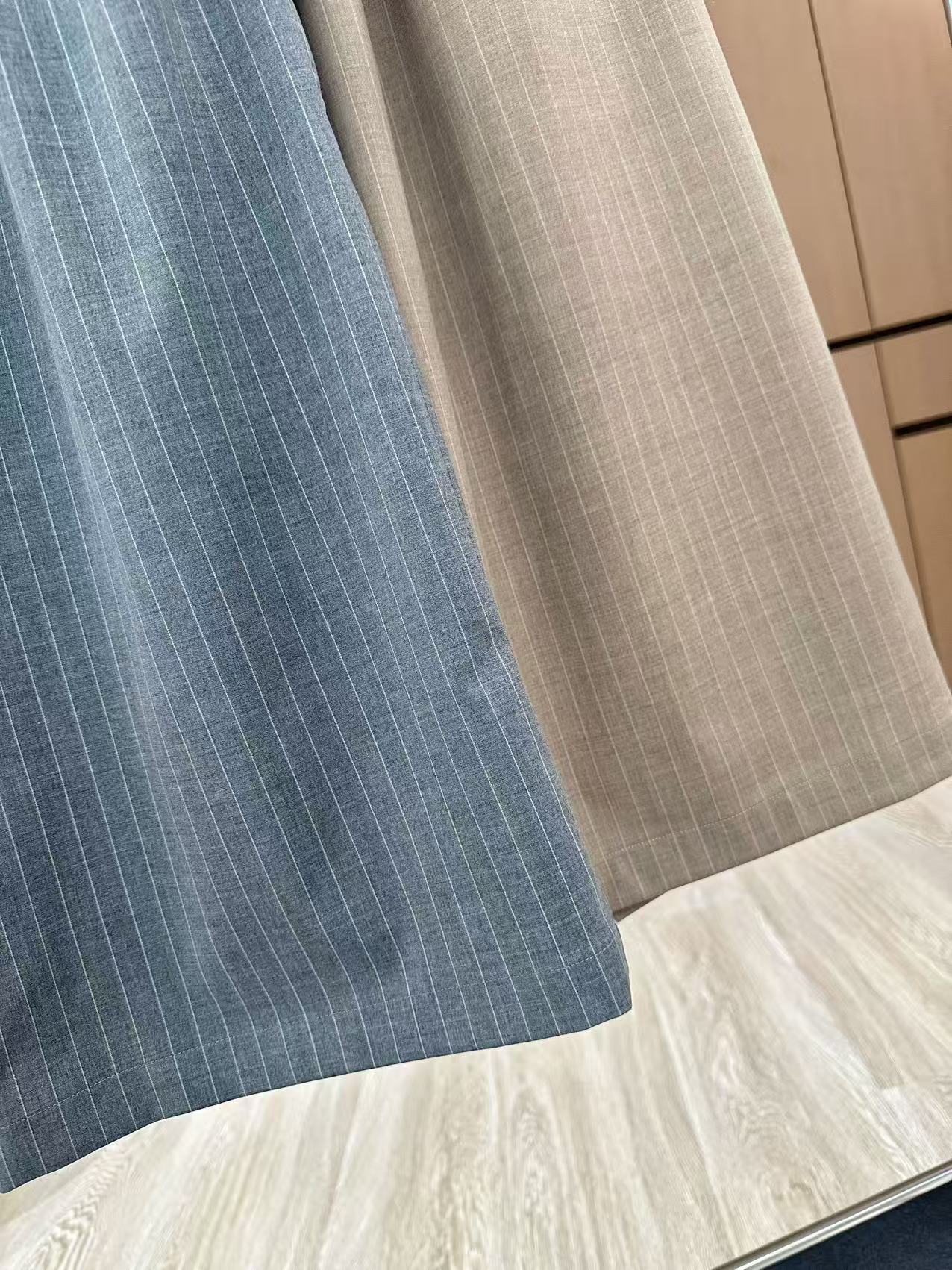 High Quality Women’s Clothes Set: Leisure Pants with Long Legs, Curry Gray, Sizes S-L - 图片 7