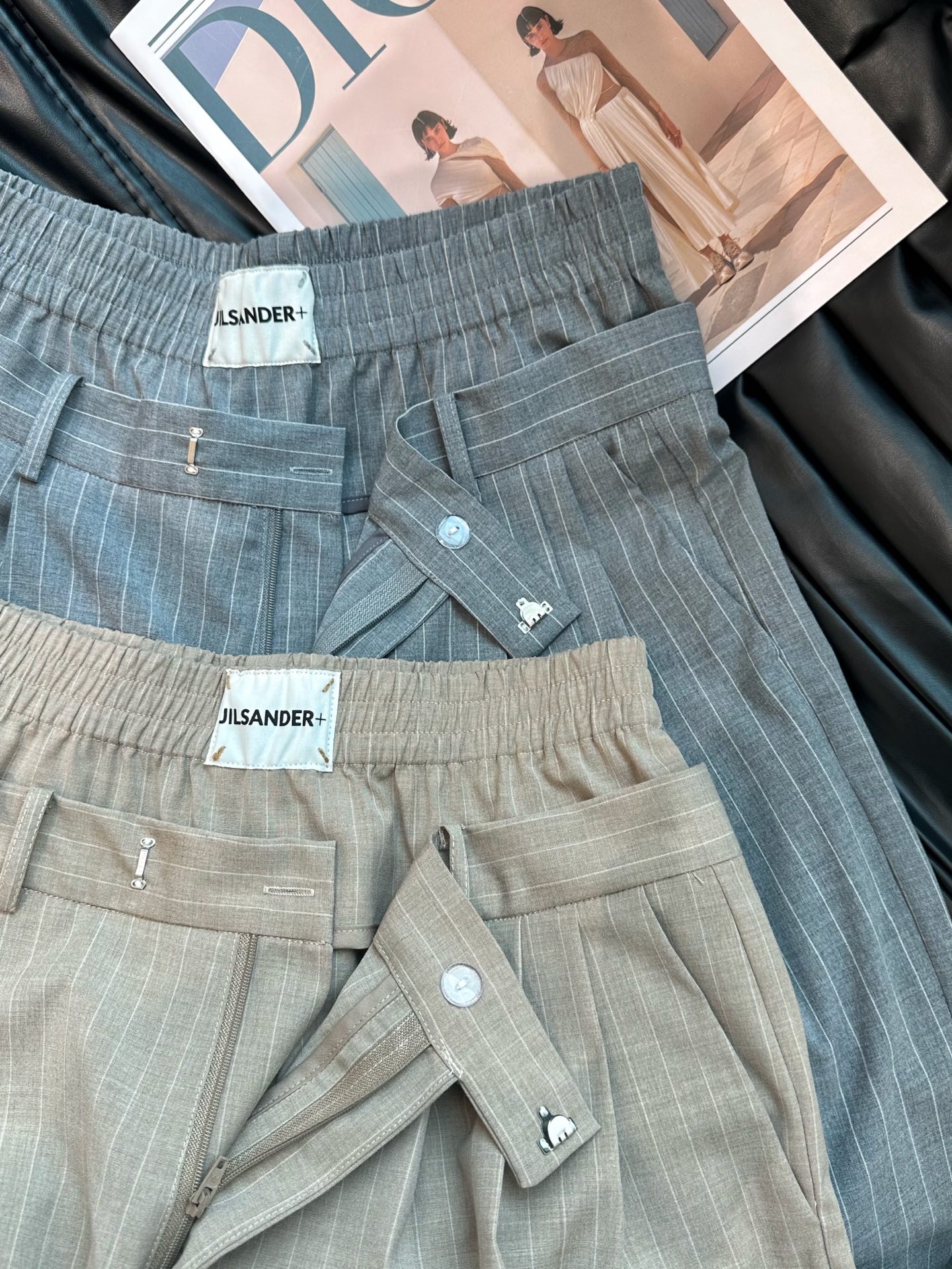 High Quality Women’s Clothes Set: Leisure Pants with Long Legs, Curry Gray, Sizes S-L - 图片 8