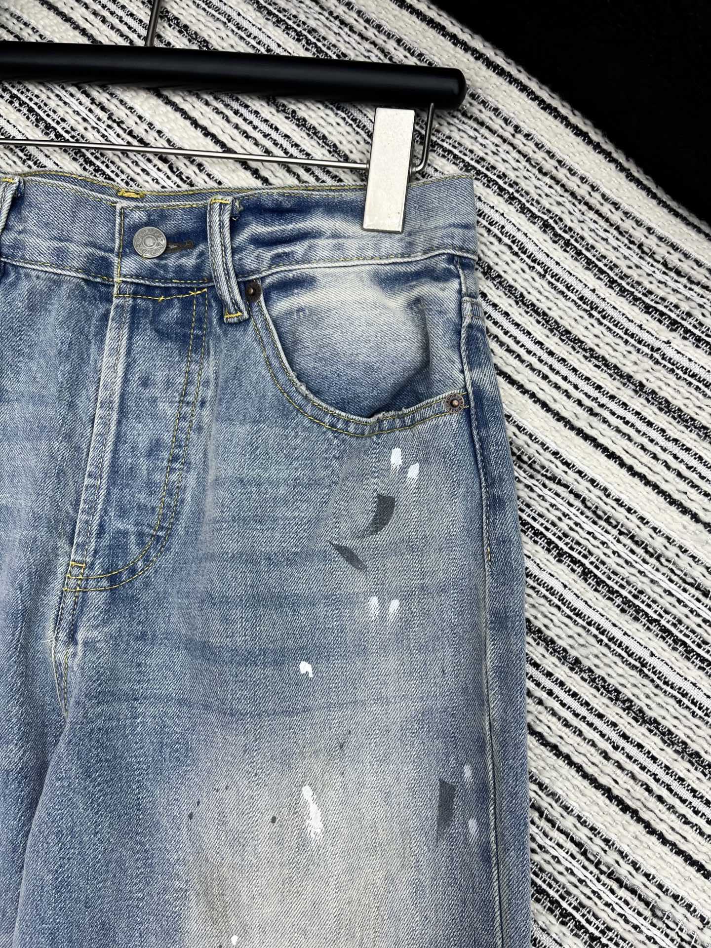🛒𝐍𝐄𝐖 · 𝟐𝟎𝟐5/爆款现货

【原版订制】 Acn*｜25经典渐变色泼墨牛仔裤 
定位重工印花洗水
