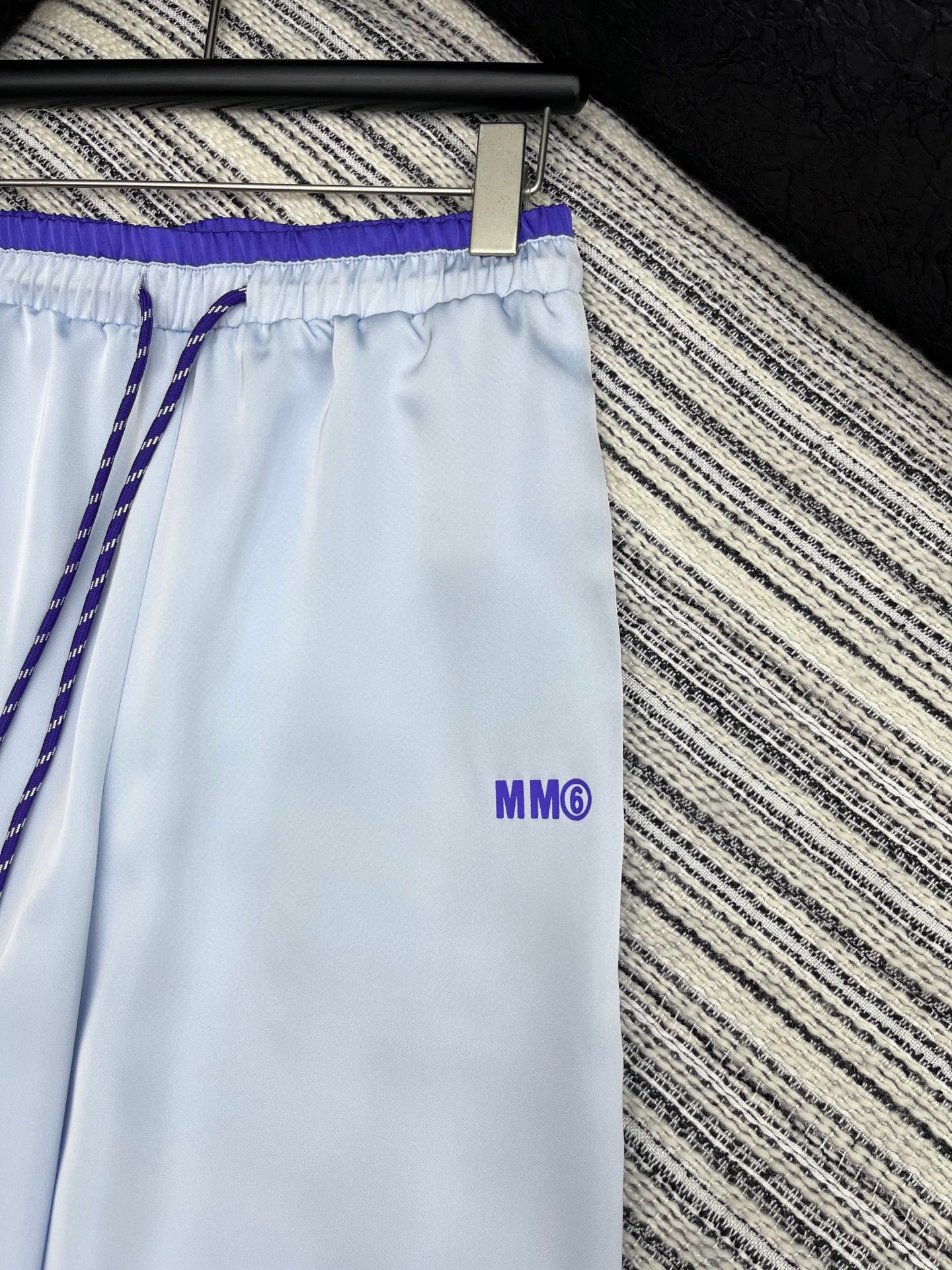 MM6 Maison Margiela Women's Drawstring Casual Pants - Light Blue 3 i1746936737034 1931 0 2