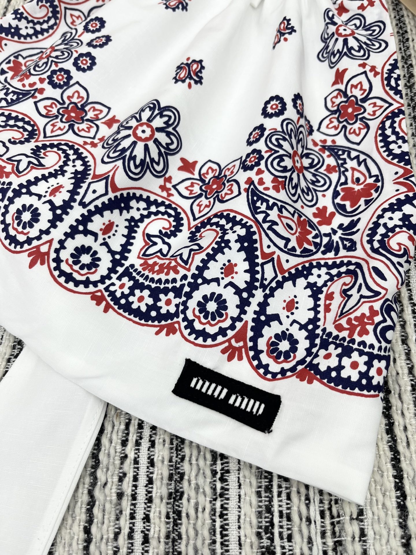 🛒𝐍𝐄𝐖 · 𝟐𝟎𝟐5/爆款现货

【原版定制】 Miu Mi*｜25春夏经典贴布绣系带挂脖背心
订制高