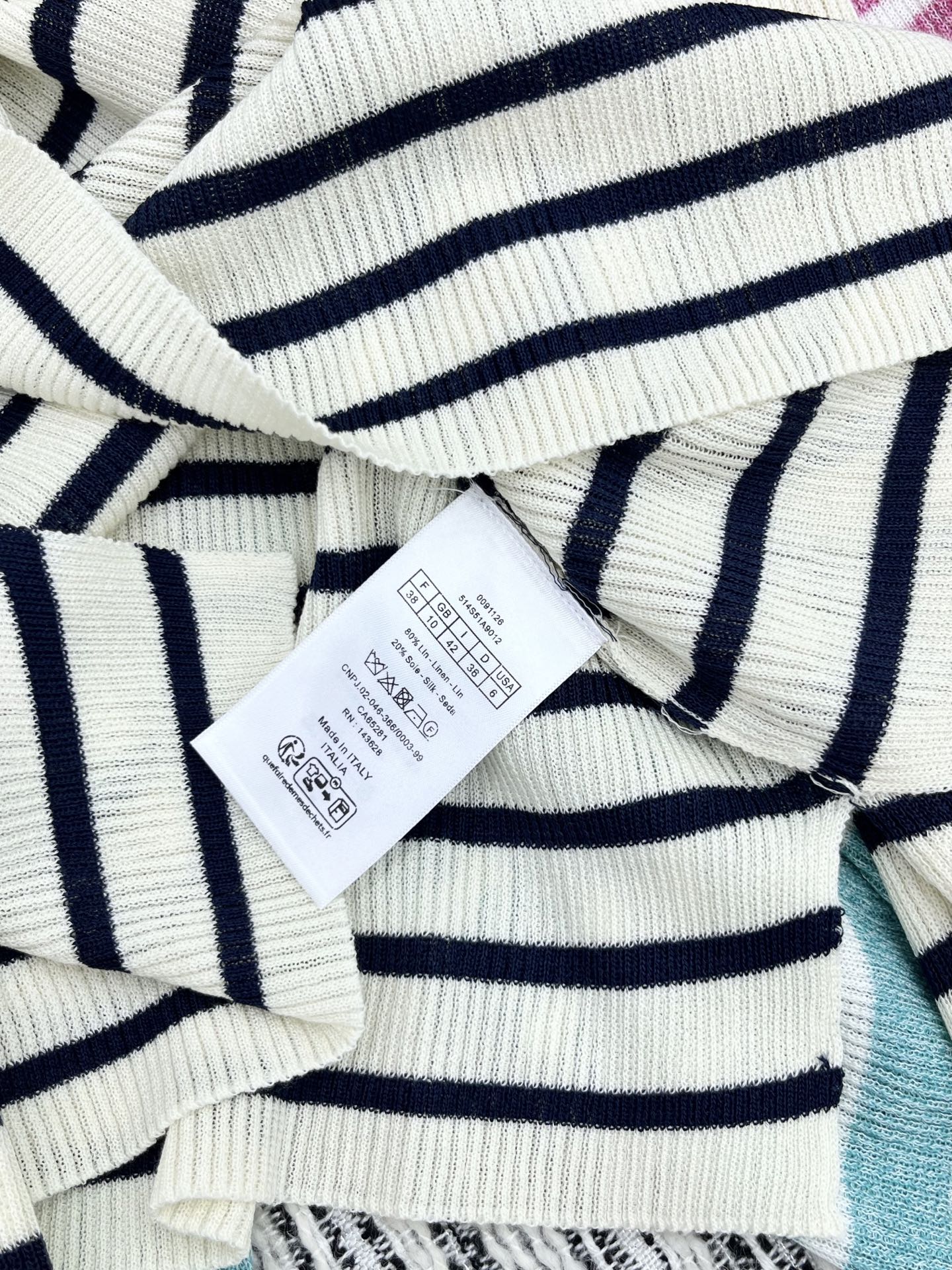 🛒𝐍𝐄𝐖 · 𝟐𝟎𝟐5/爆款现货

原单品质 Dio*｜25FW 秋冬海军风条纹长袖针织衫
订制抽绳绑带