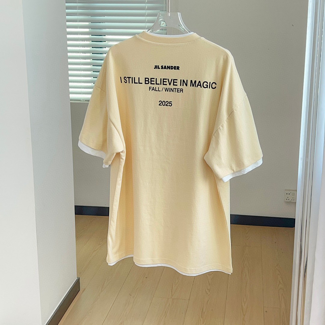 2025 New JIL Sande Suit: Single-Rate Female Package in Yellow Pink - 图片 7