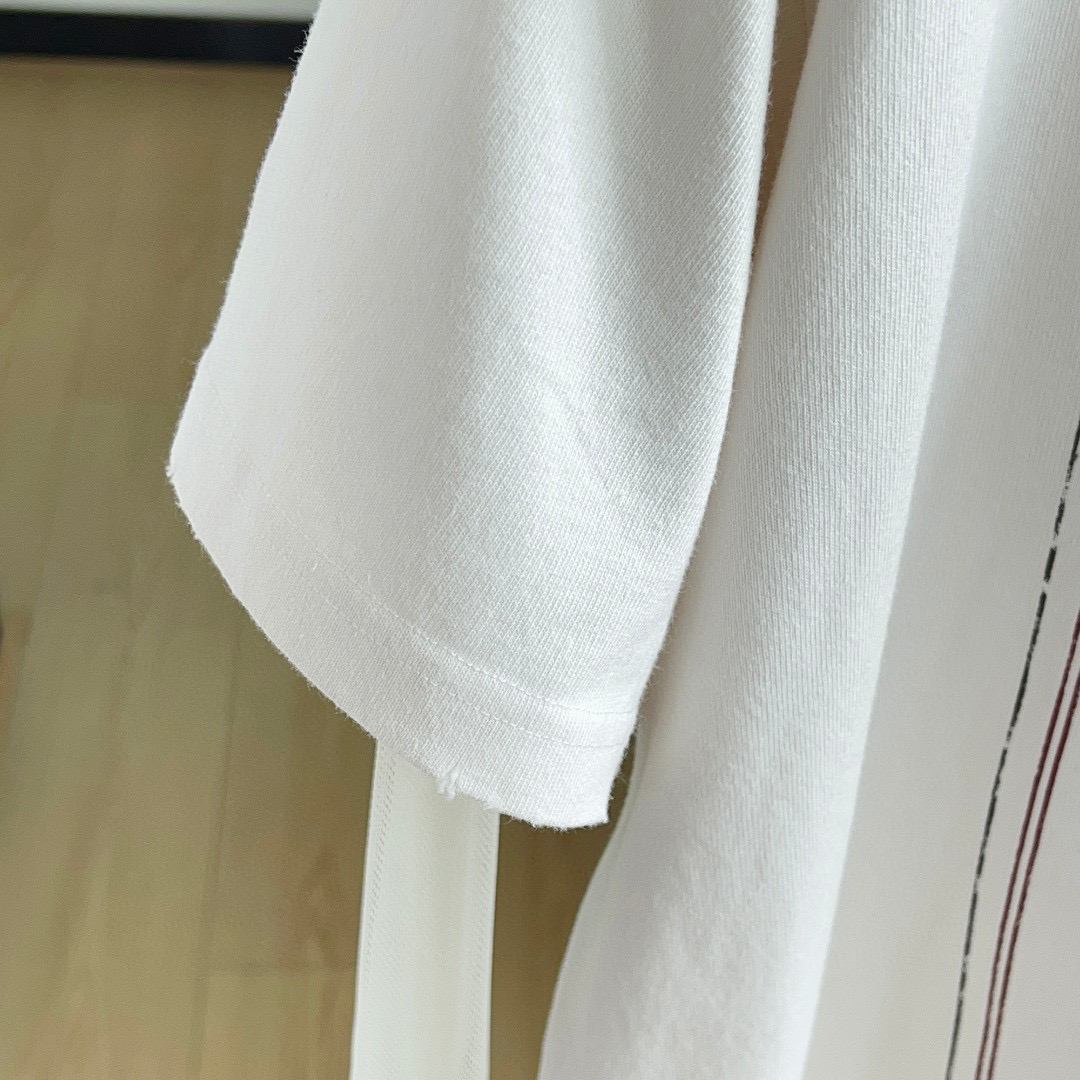 2025 New ACNE STUDIO Letter-Print T-shirts in White, Sizes S-L - 图片 4