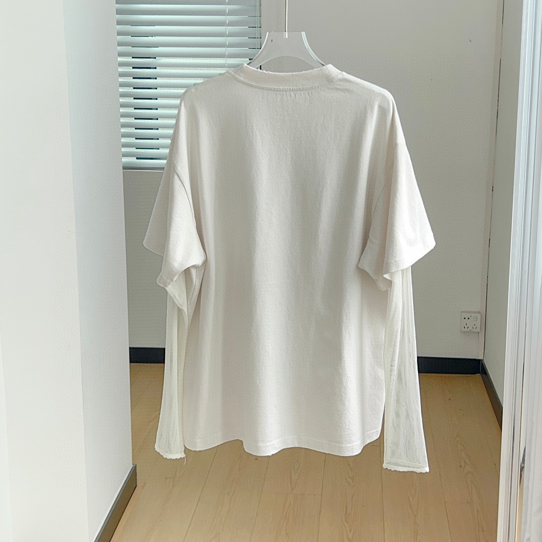 2025 New ACNE STUDIO Letter-Print T-shirts in White, Sizes S-L - 图片 7