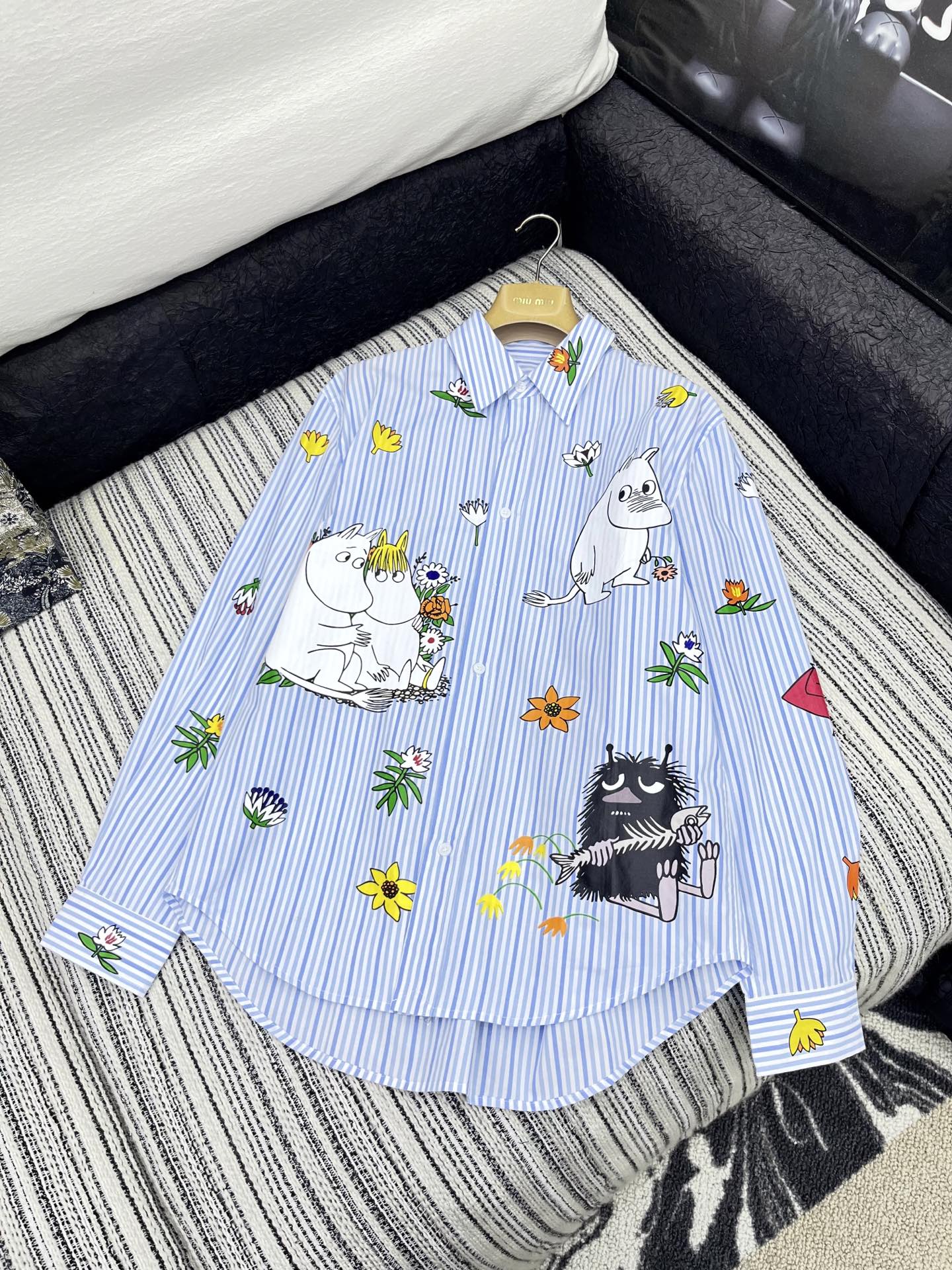 2025 Female Suit Collection: Hard-Core, Striped Shirt, Classic Clipping, Blue Color - 图片 1